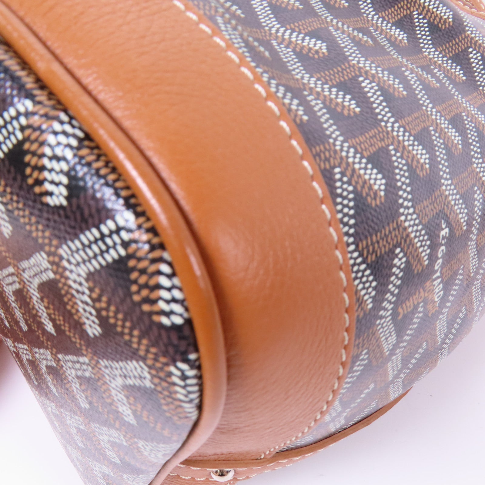 GOYARD 塗層帆布Petit Flot Bucket Bag銀扣肩背袋