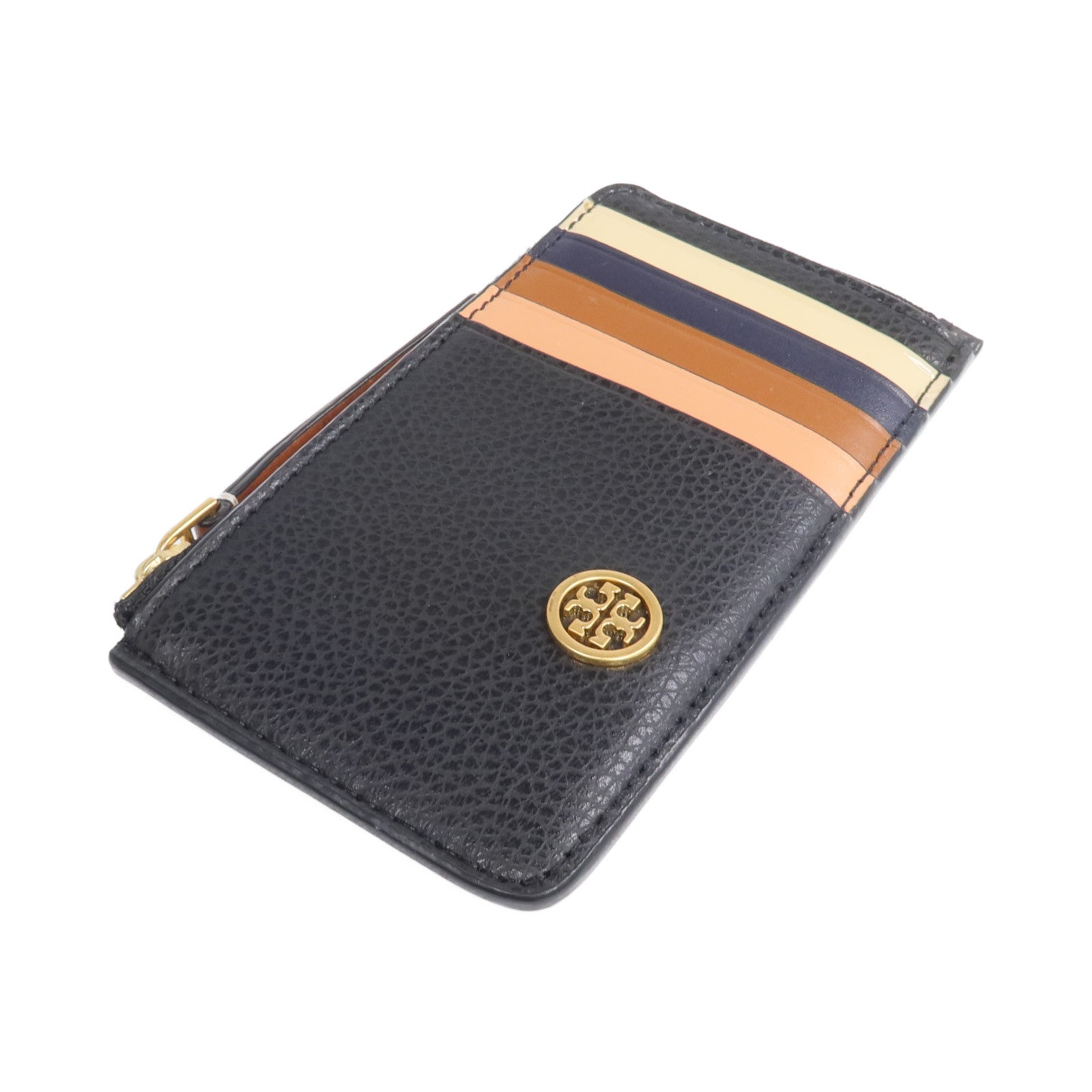 Tory Burch 牛皮皮革Card Case金扣卡片套