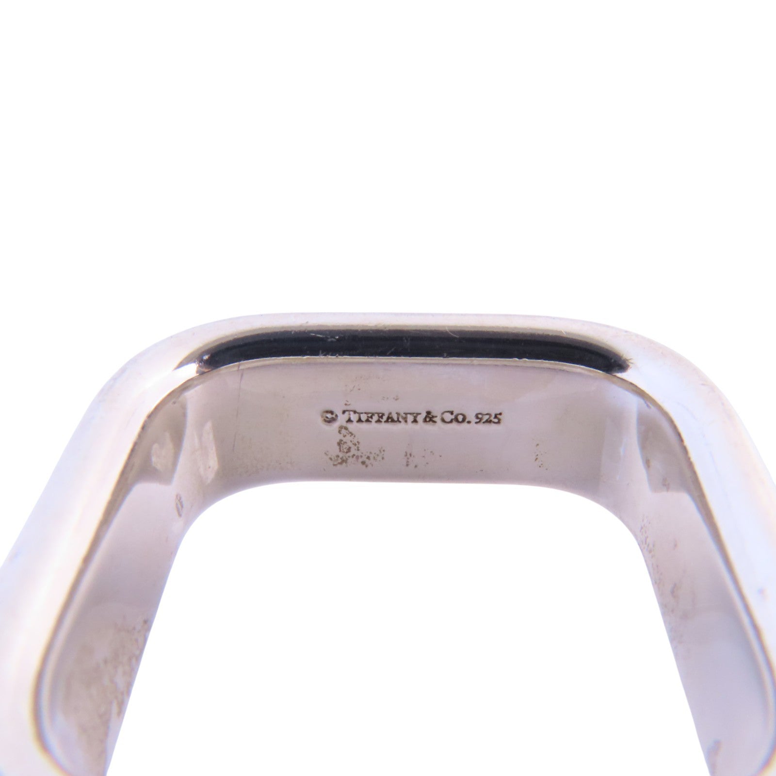 TIFFANY＆CO 925純銀1837 Square Silver Ring戒指US#6.5