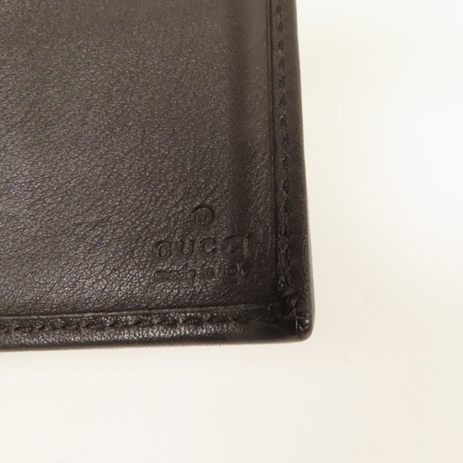 GUCCI 帆布Tri-Fold Wallet金扣錢包