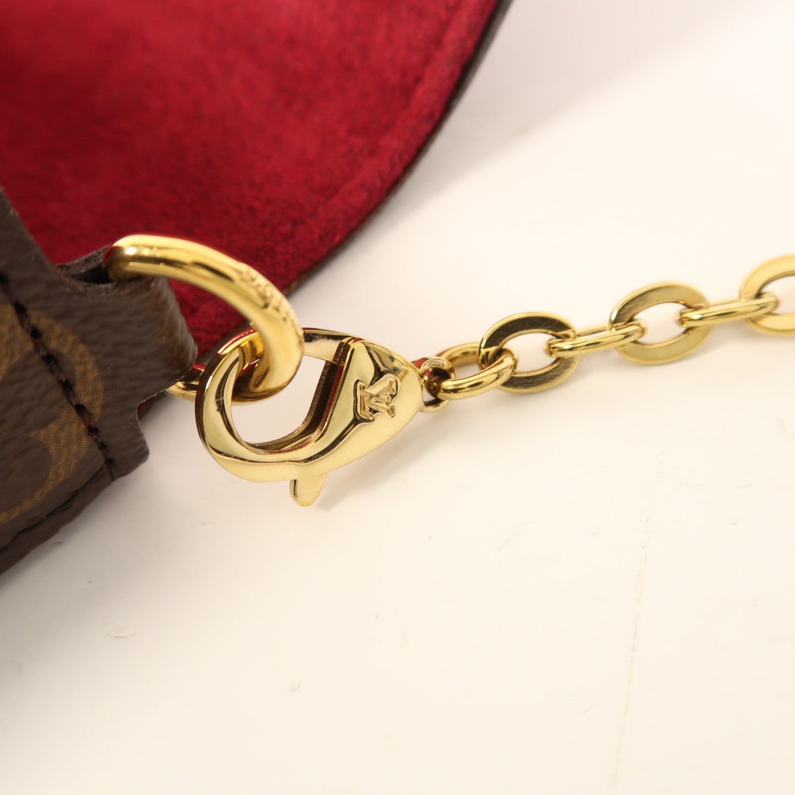LOUIS VUITTON Monogram Felicie Pochette金扣鏈帶肩背袋