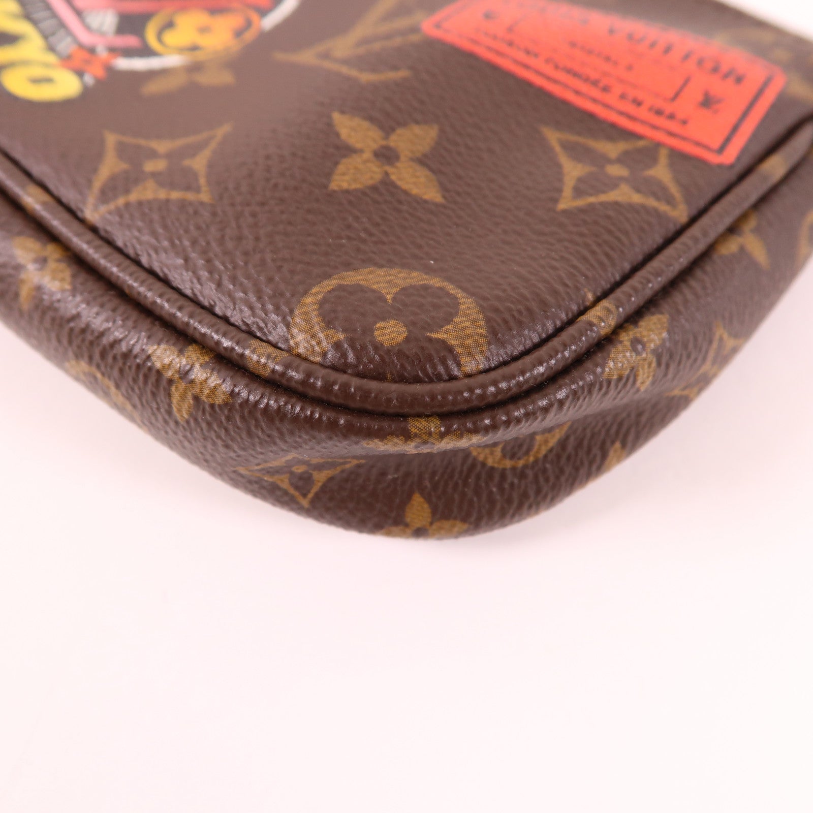 LOUIS VUITTON Monogram Multi Pochette Accessoires金扣手挽肩背兩用袋棕色