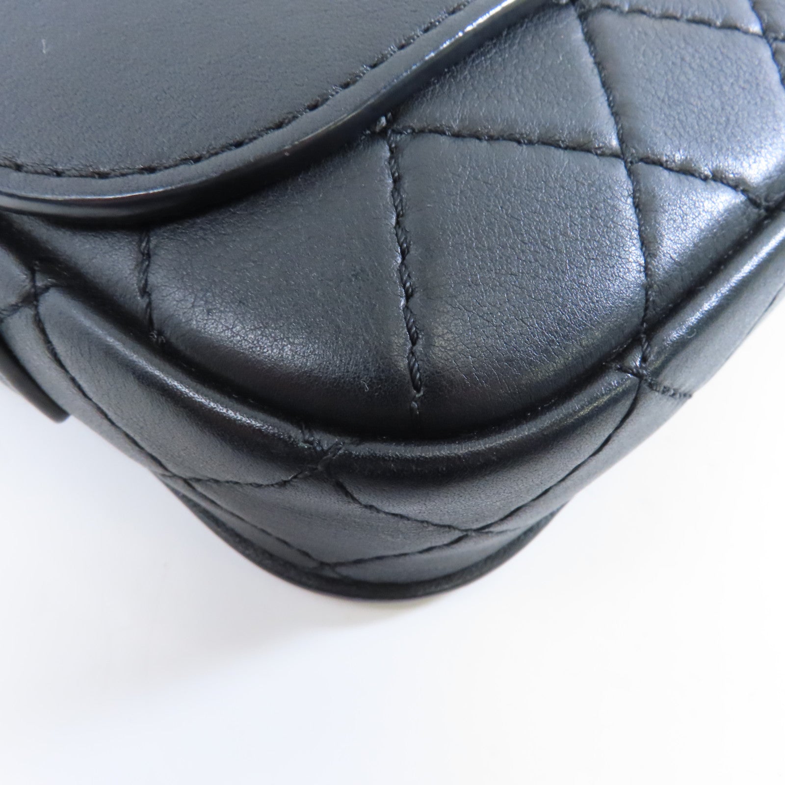 CHANEL 【激減優惠】菱格牛皮皮革Chain Shoulder Bag金扣鏈帶肩背袋黑色