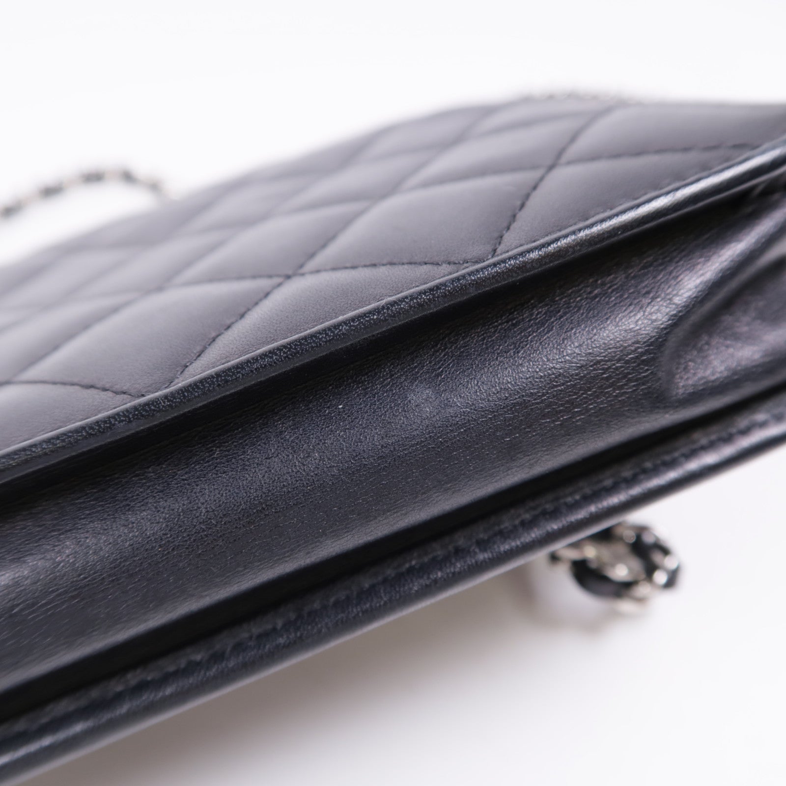 CHANEL【激減優惠】 牛皮皮革Cambon Wallet On Chain銀扣鏈帶肩背袋