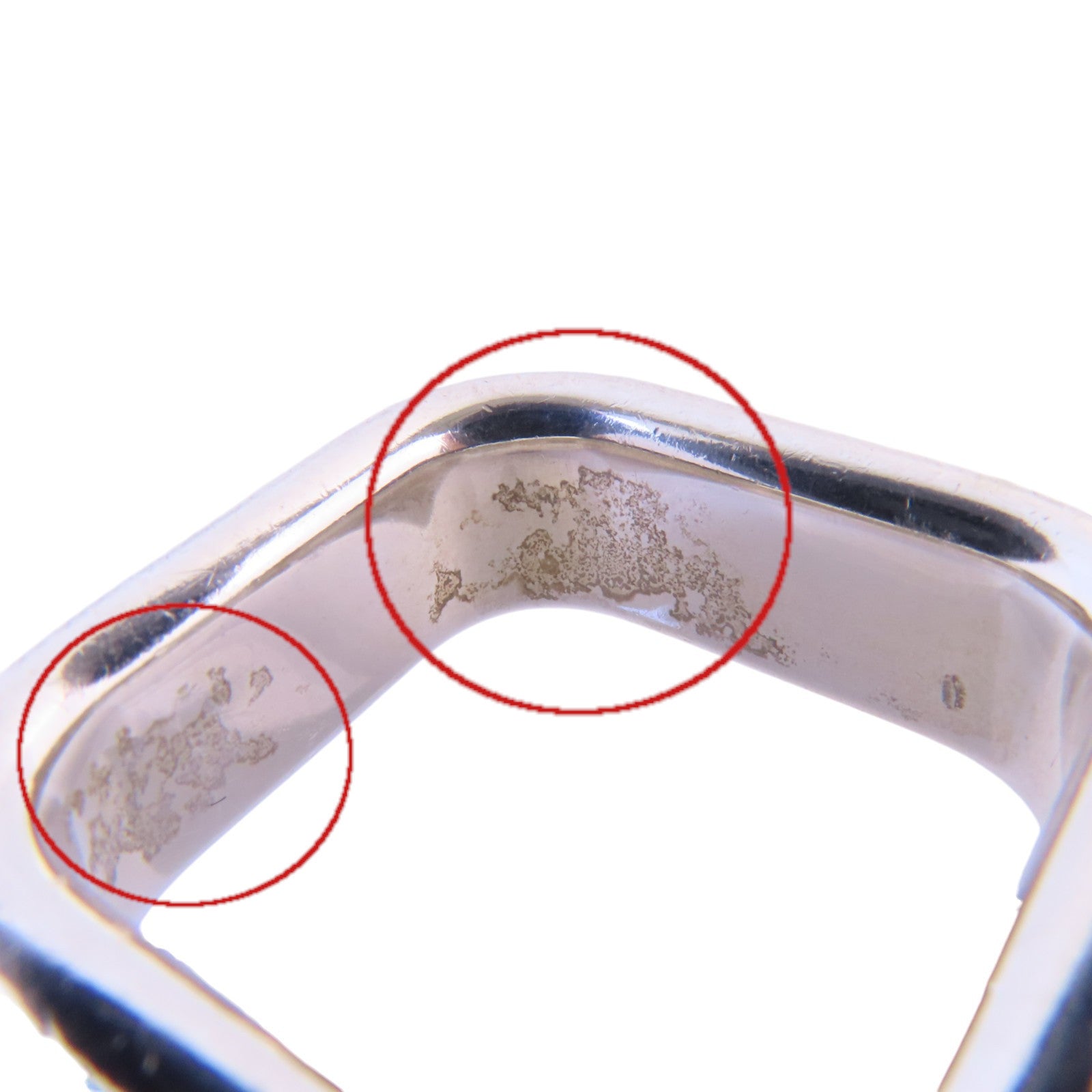 TIFFANY＆CO 925純銀1837 Square Silver Ring戒指US#6.5