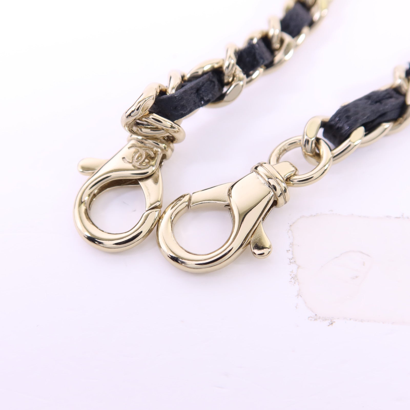 CHANEL 牛皮皮革Vanity With Chain金扣手挽肩背兩用袋