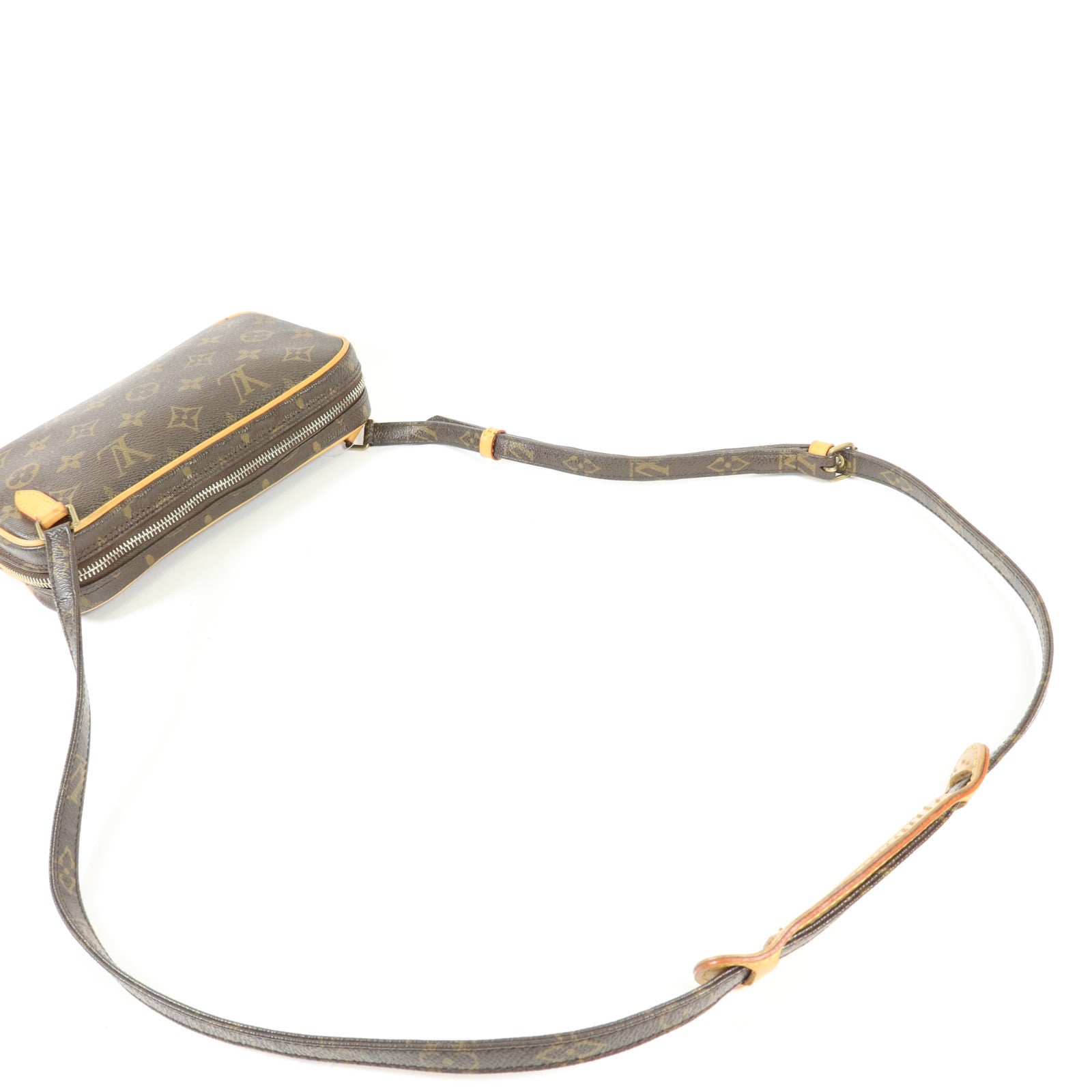 LOUIS VUITTON Monogram Marly Bandouliere金扣肩背袋棕色