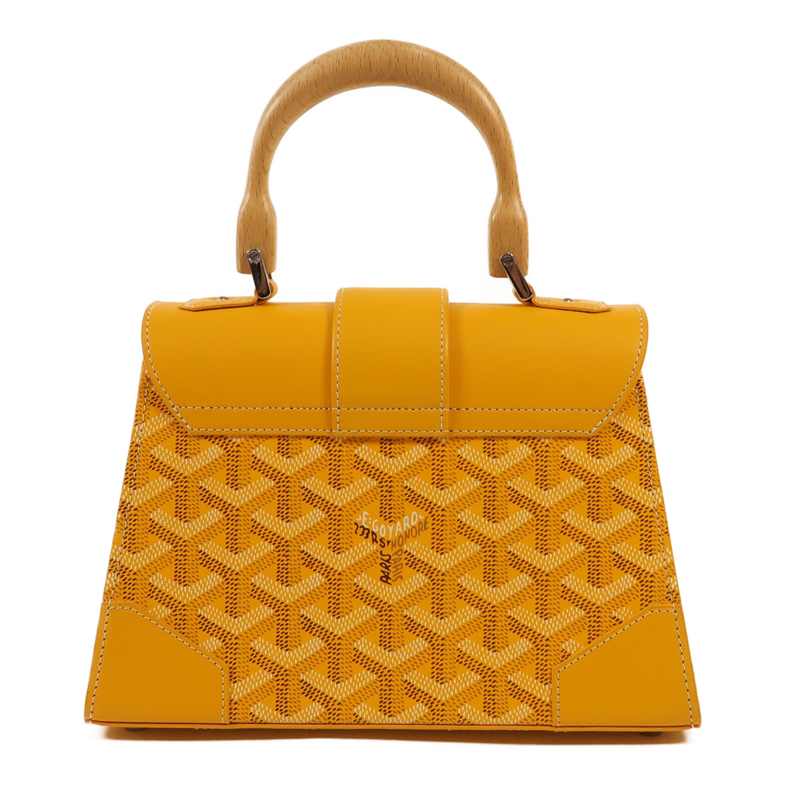 GOYARD 牛皮皮革Saigon Souple Mini Bag銀扣手挽肩背兩用袋