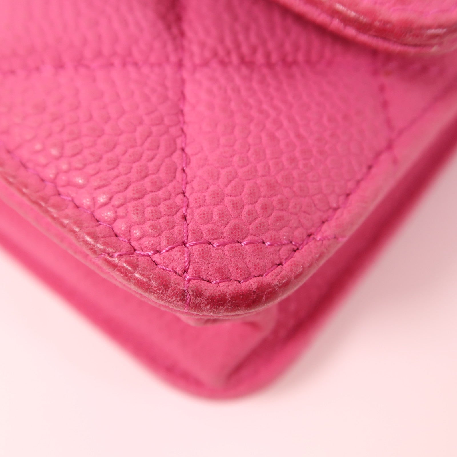 CHANEL 牛皮皮革WOC Wallet On Chain銀扣鏈帶肩背袋