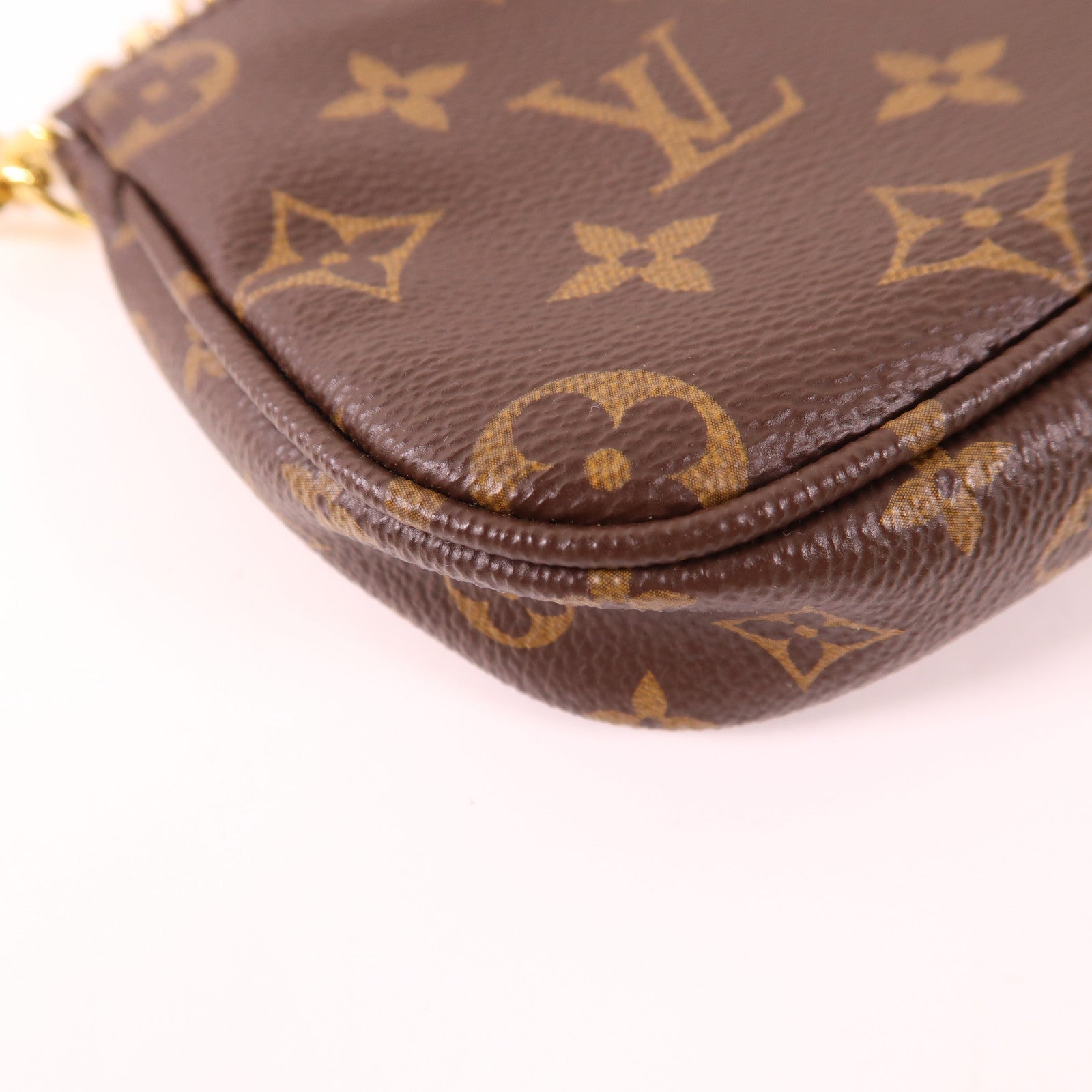 LOUIS VUITTON Monogram Multi Pochette Accessoires金扣手挽肩背兩用袋棕色