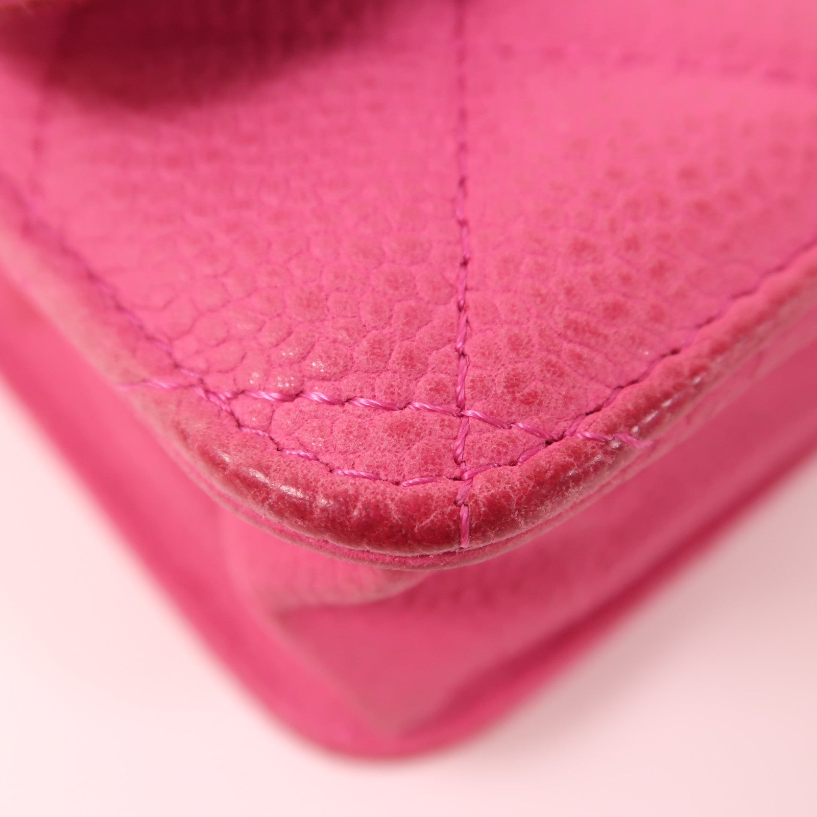 CHANEL 牛皮皮革WOC Wallet On Chain銀扣鏈帶肩背袋