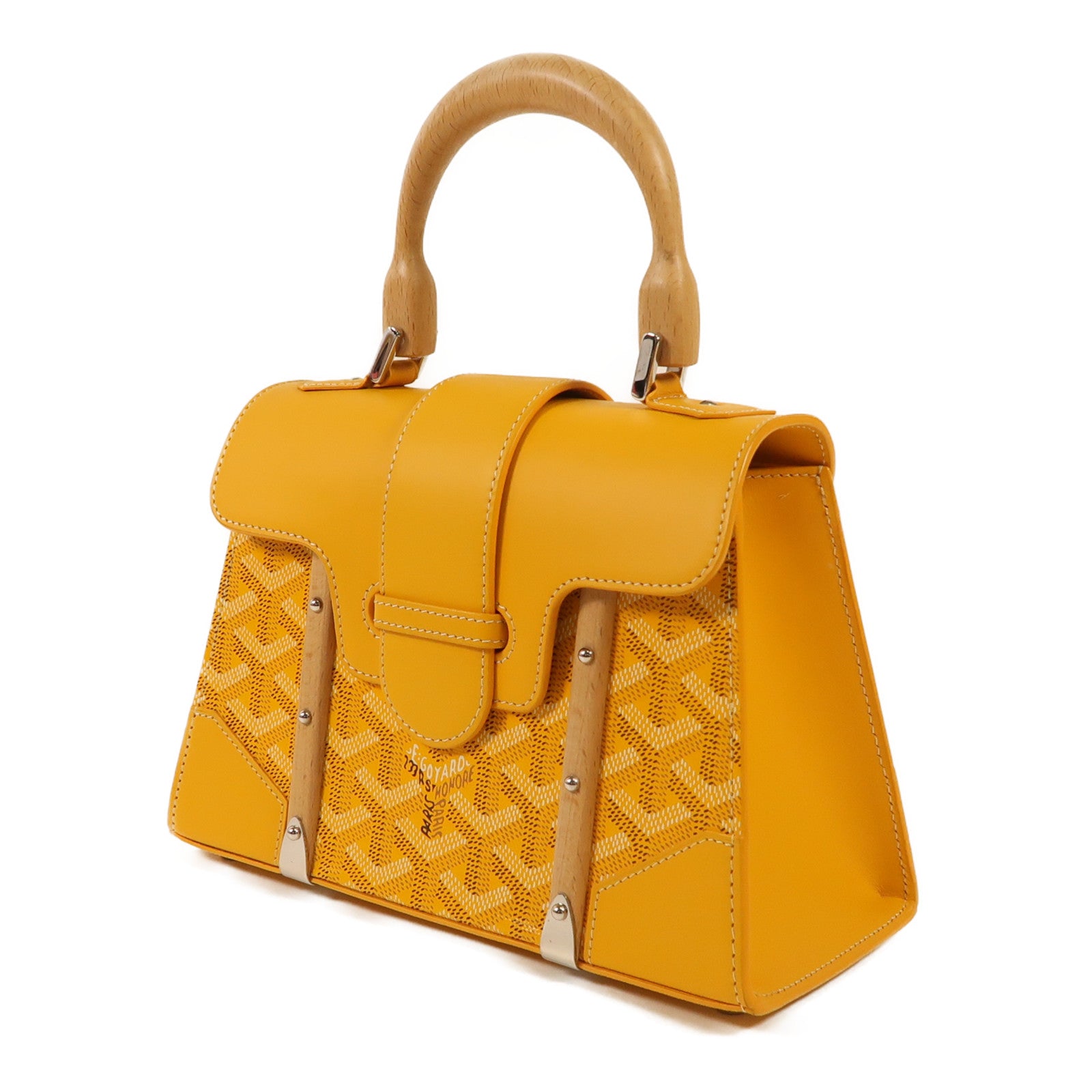 GOYARD 牛皮皮革Saigon Souple Mini Bag銀扣手挽肩背兩用袋