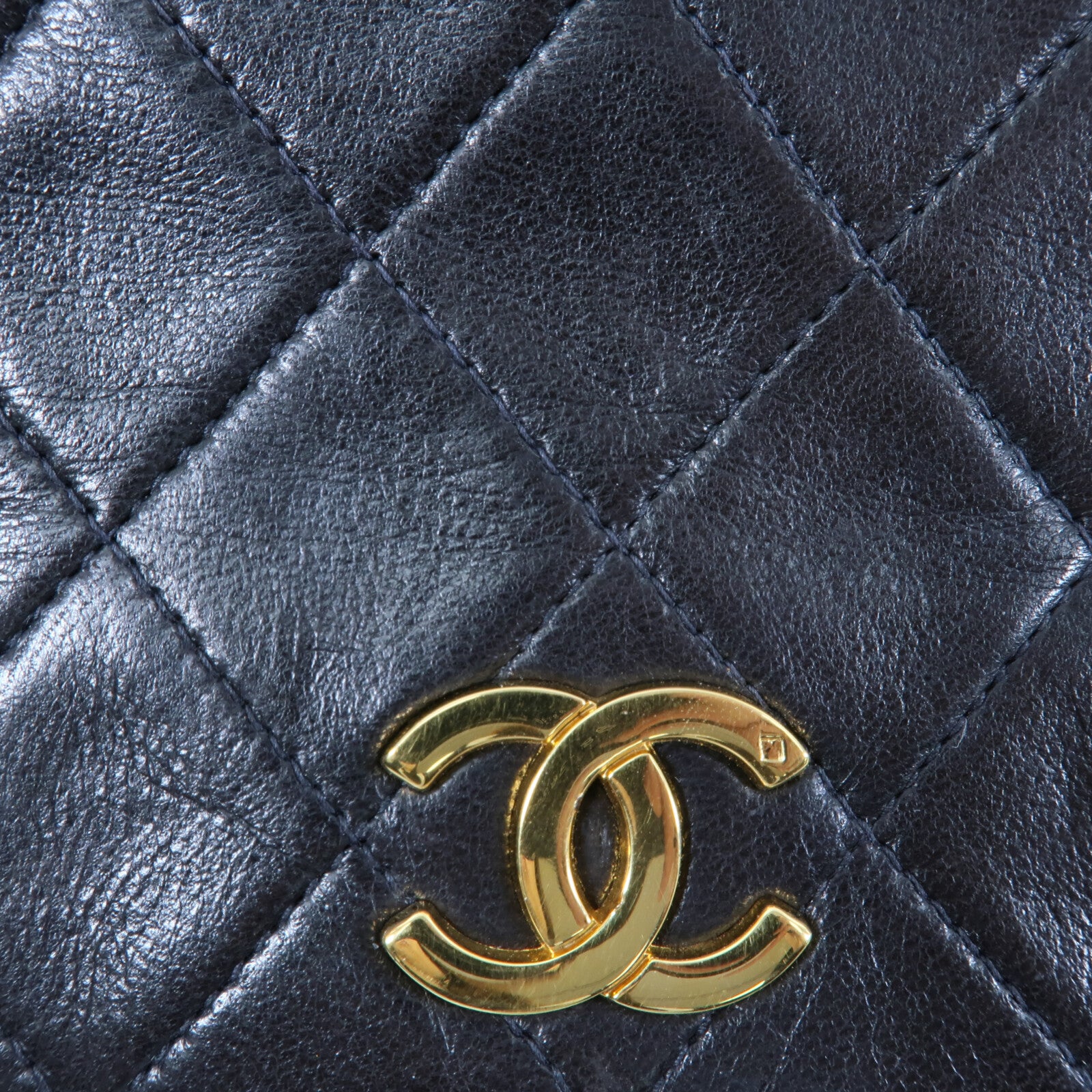 CHANEL 羊皮皮革Vintage Chain Shoulder鏈帶肩背袋