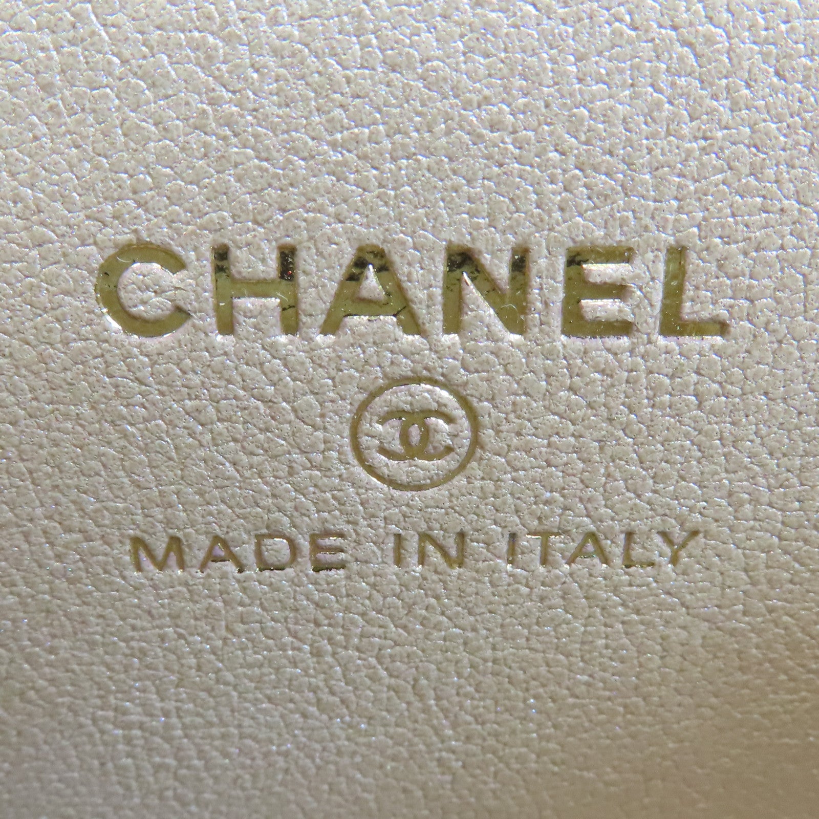 CHANEL 羊皮皮革Vanity Case金扣鏈帶肩背袋