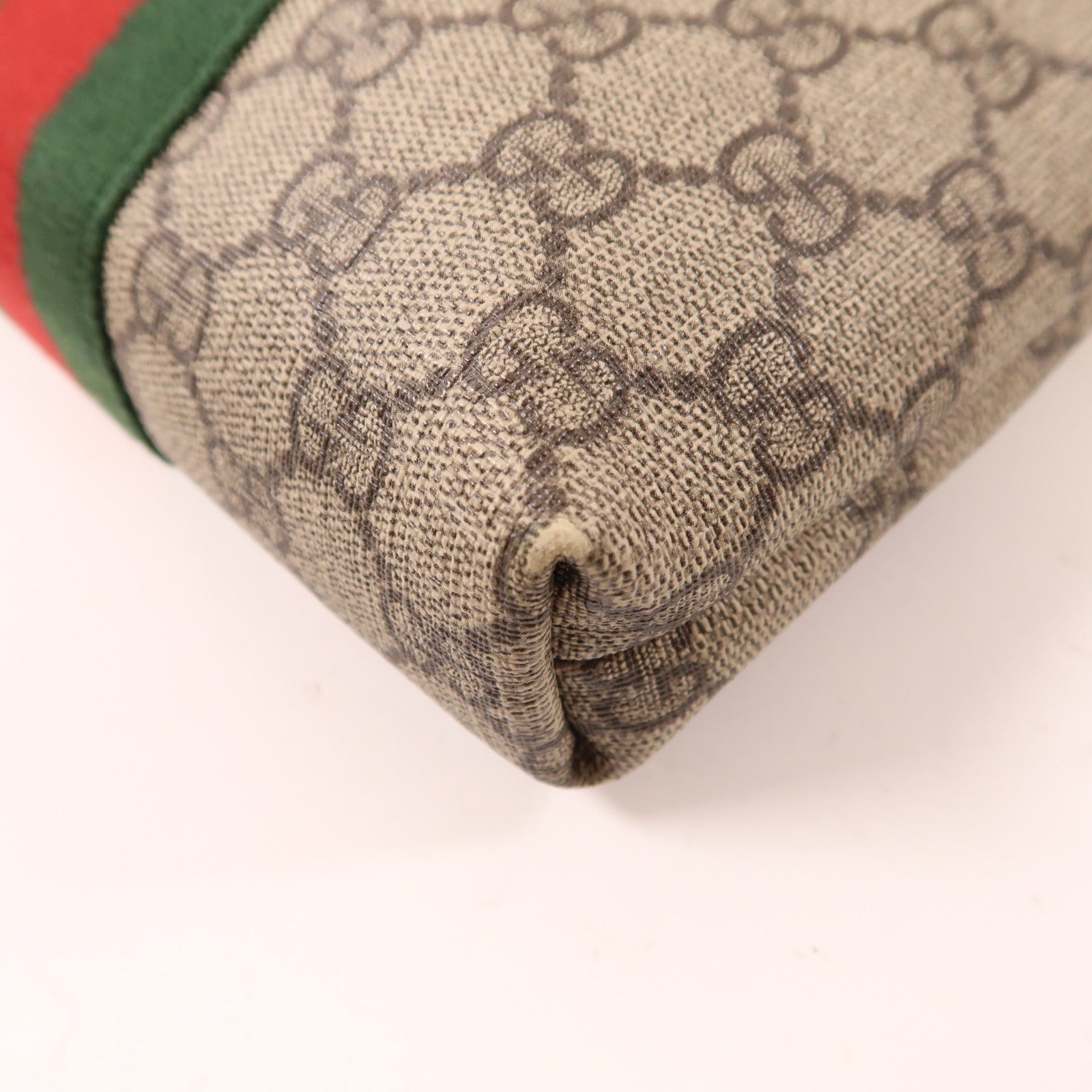 GUCCI 塗層帆布Shoulder Bag銀扣肩背袋