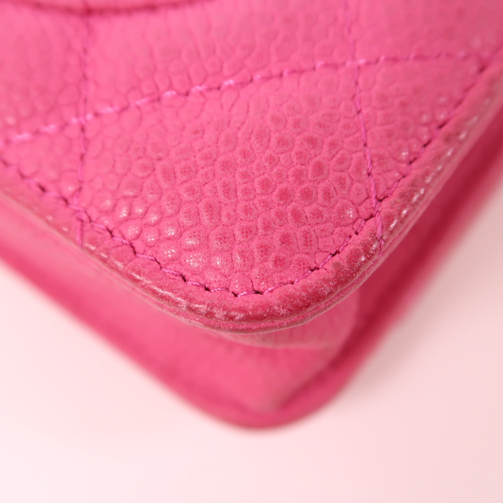 CHANEL 牛皮皮革WOC Wallet On Chain銀扣鏈帶肩背袋