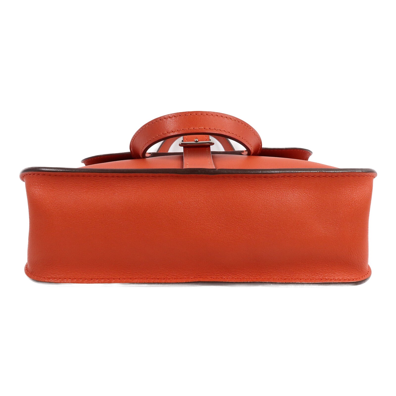HERMES Swift皮革Mini Halzan手挽肩背兩用袋Rouge Tomate