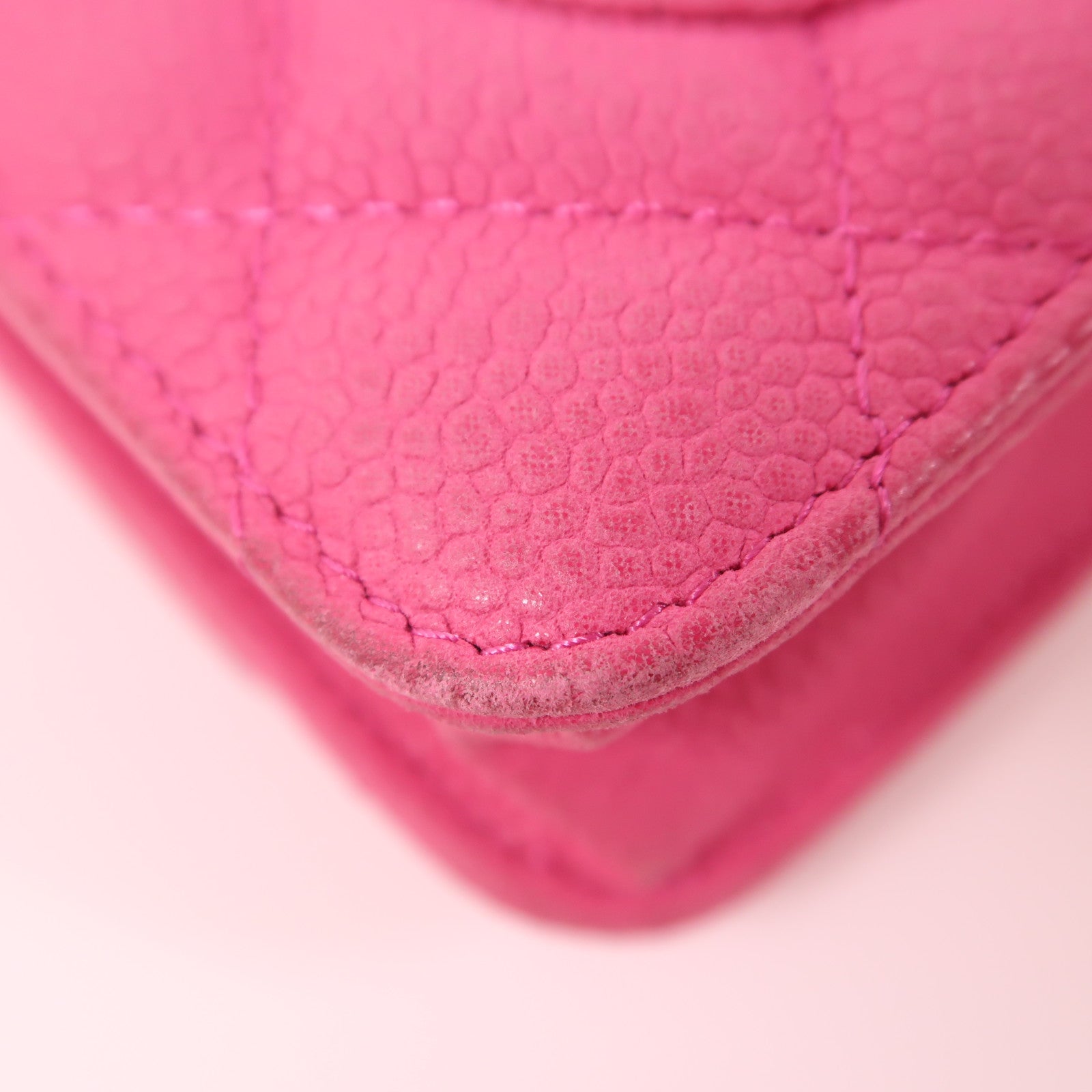 CHANEL 牛皮皮革WOC Wallet On Chain銀扣鏈帶肩背袋