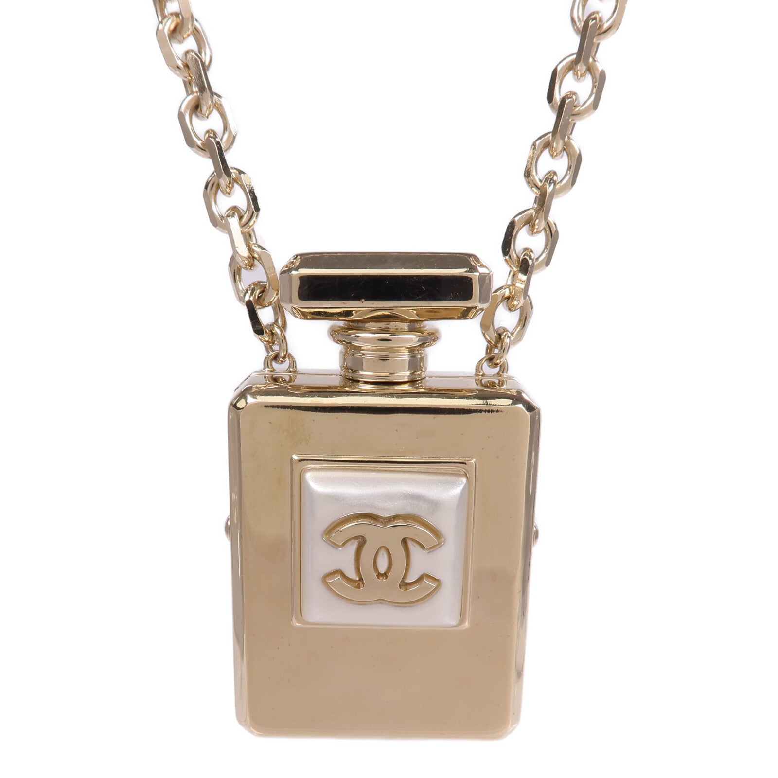 CHANEL 金屬CC Perfume Bottle項鍊