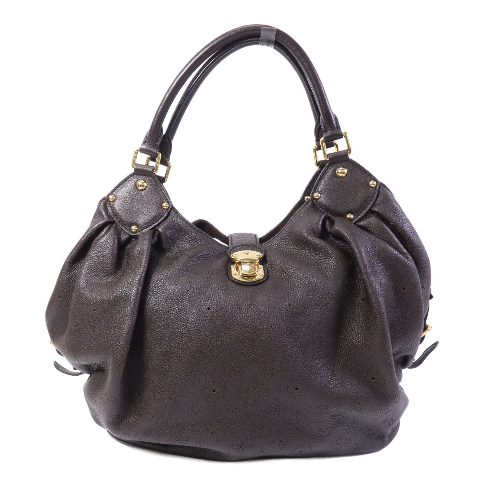 LOUIS VUITTON Monogram Mahina L金扣手挽袋