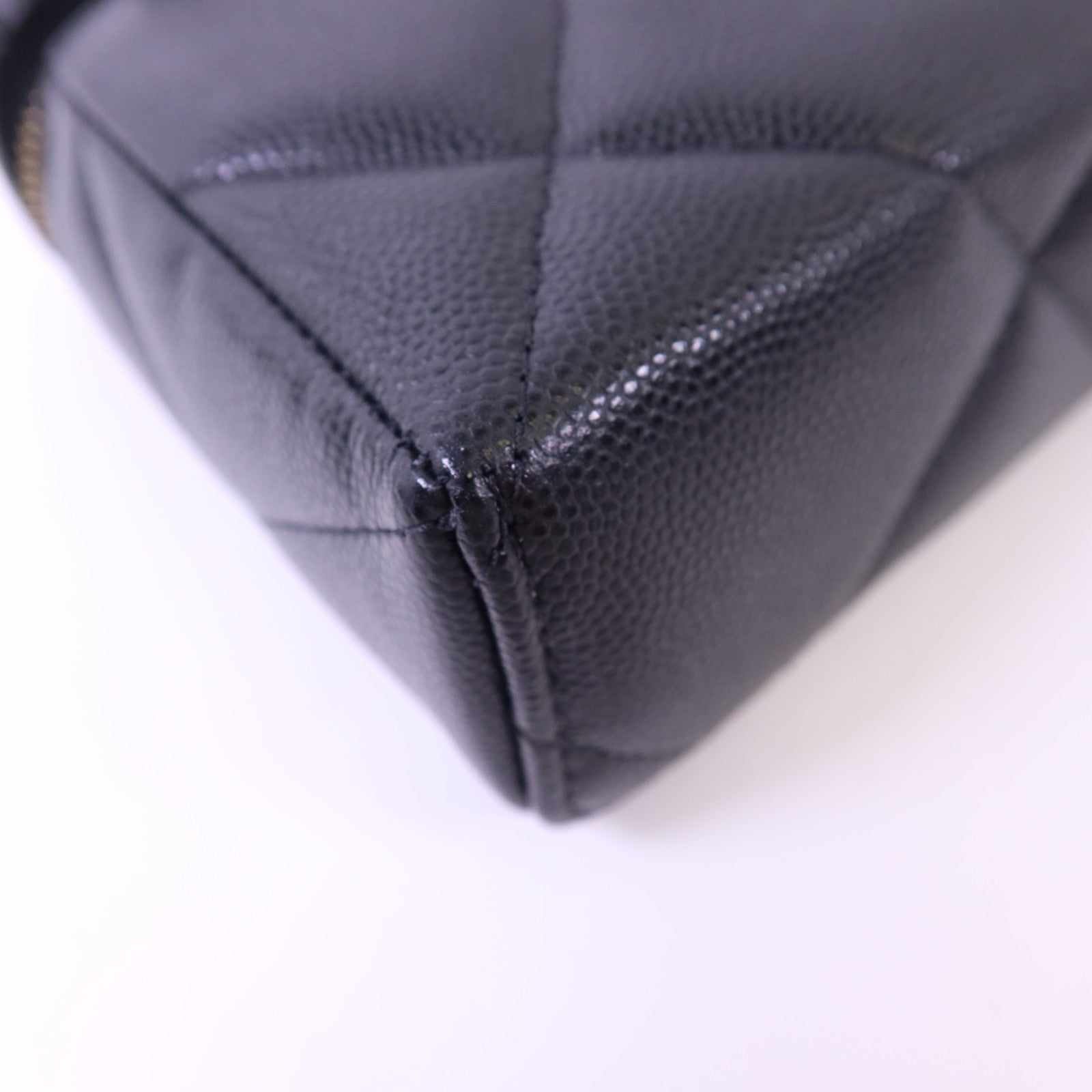 CHANEL 牛皮皮革Vanity With Chain金扣手挽肩背兩用袋