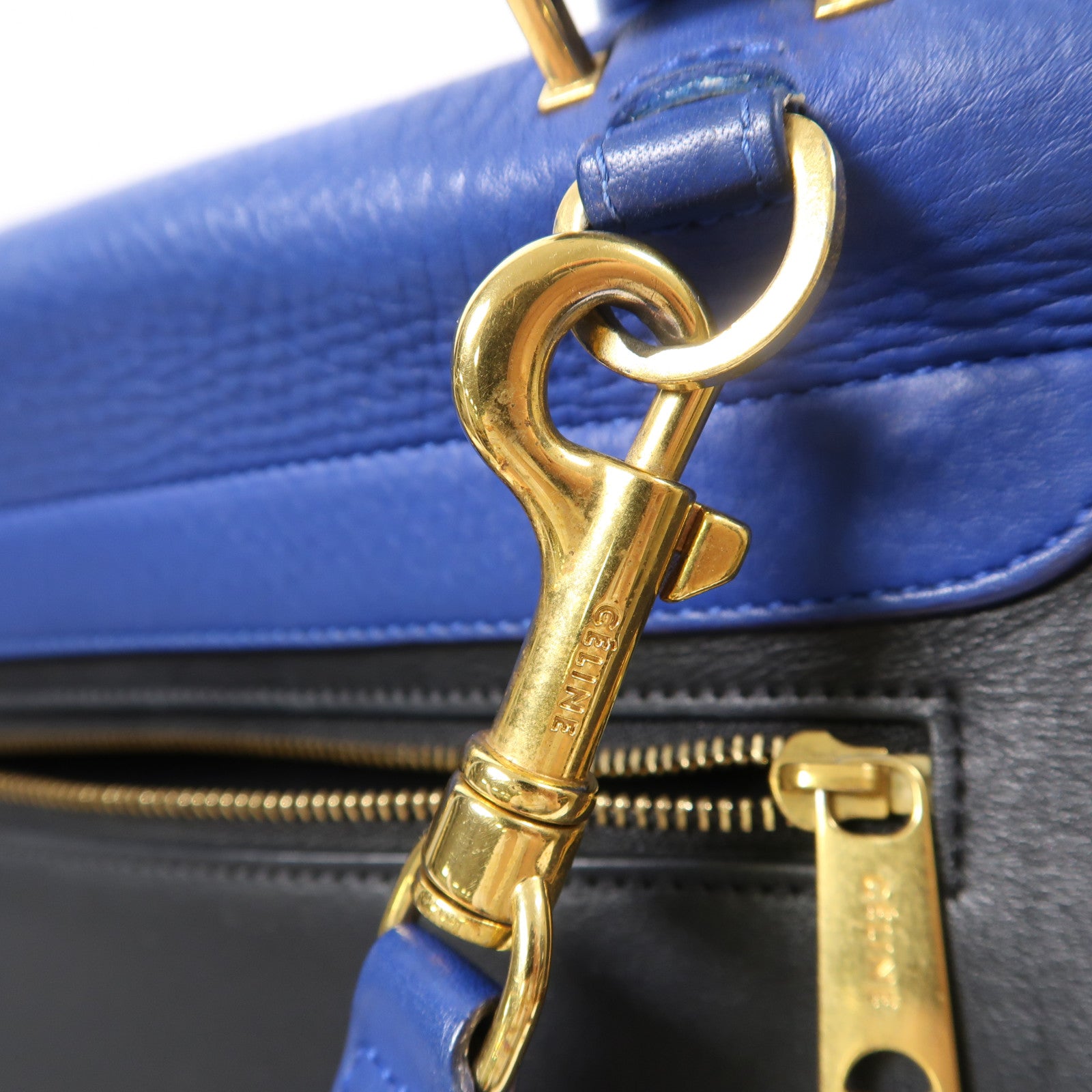 CELINE 牛皮皮革Trapeze金扣手挽肩背兩用袋