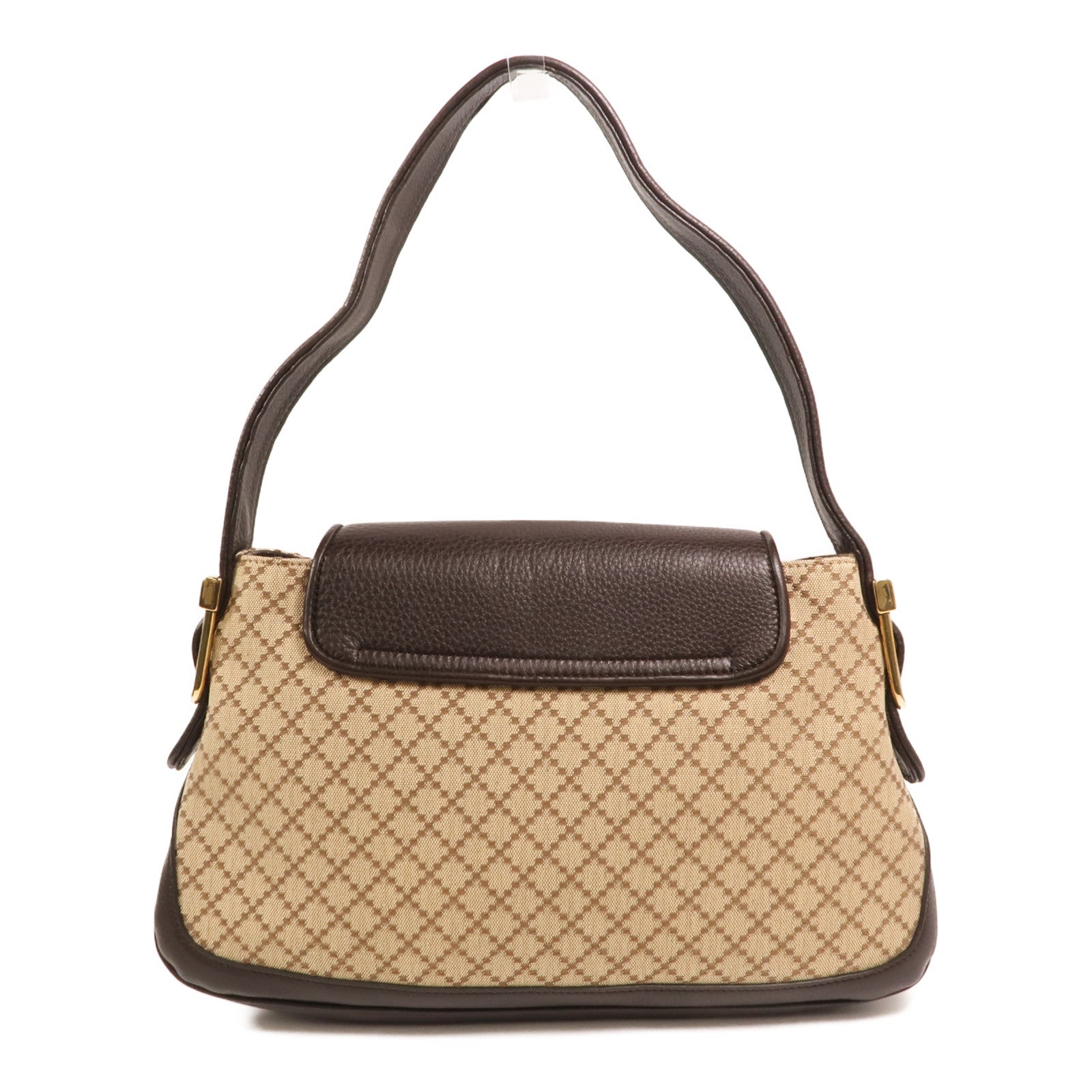 GUCCI 帆布Diamante 1973 Shoulder Bag金扣肩背袋