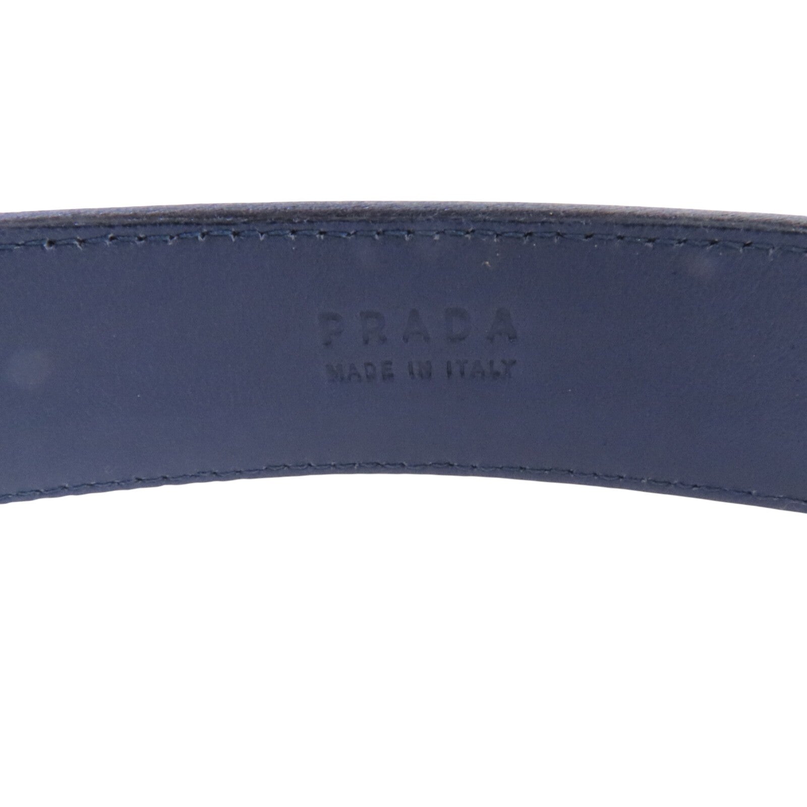 PRADA 緞質Lady Belt 銀扣皮帶