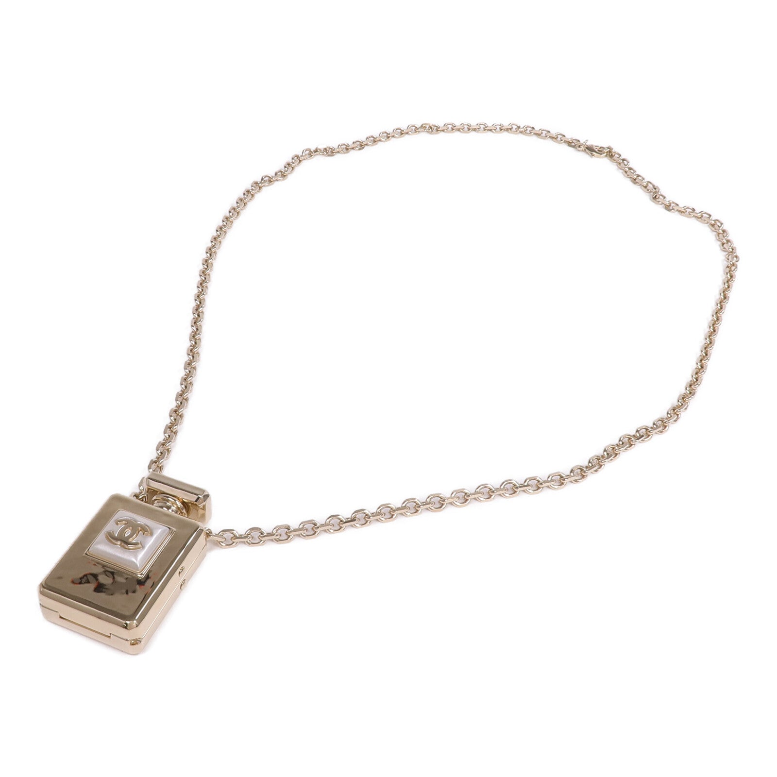 CHANEL 金屬CC Perfume Bottle項鍊