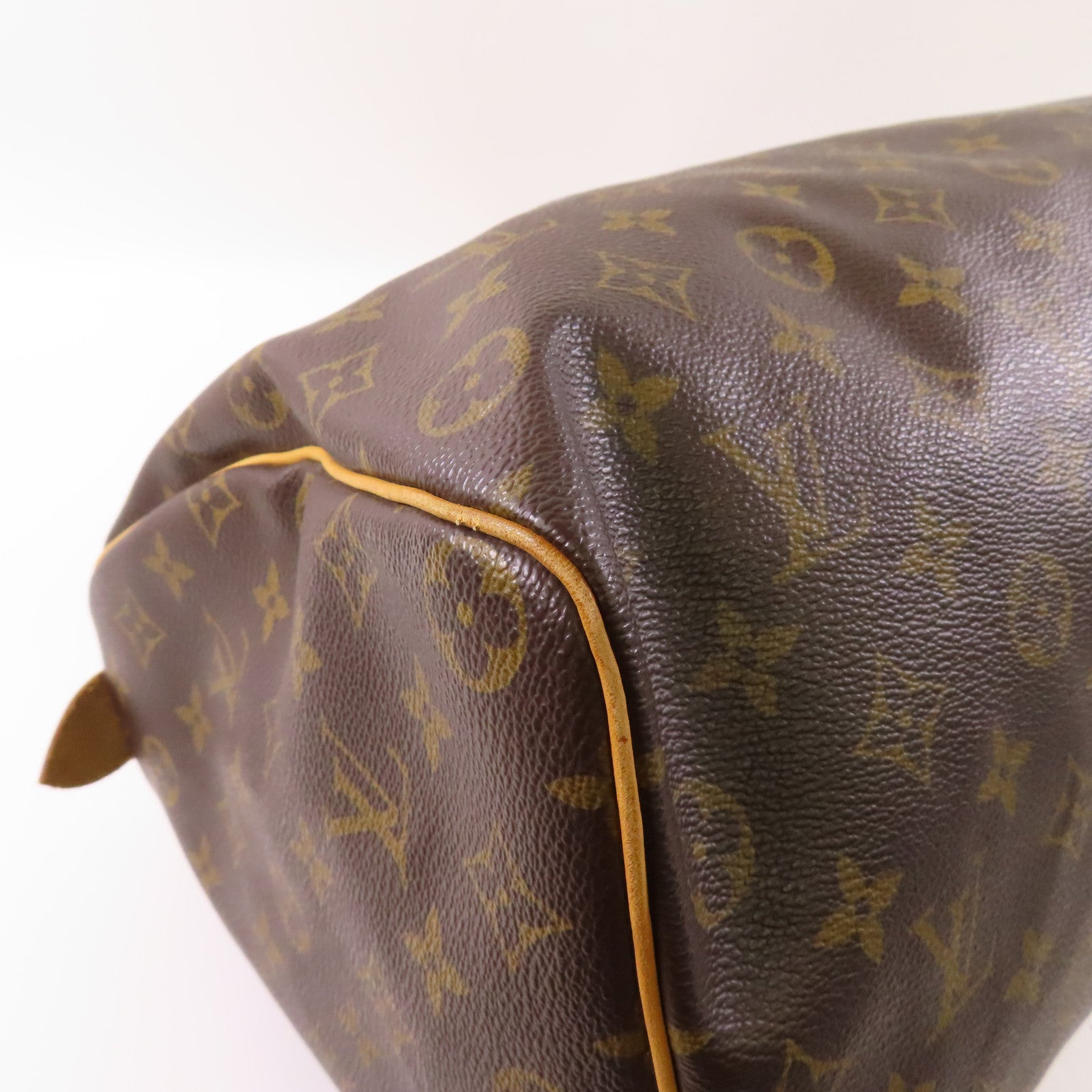 LOUIS VUITTON Monogram Speedy 35金扣手挽袋