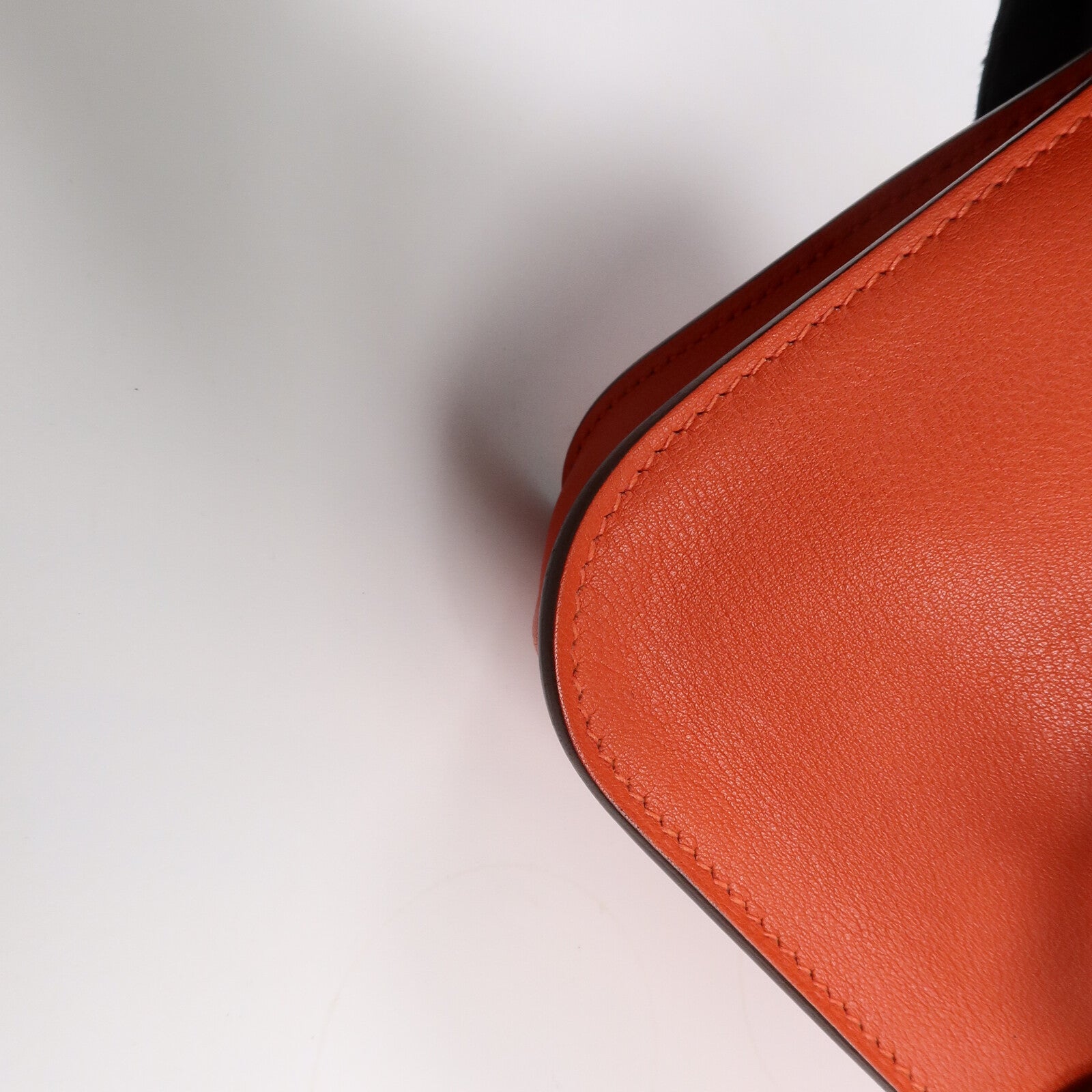 HERMES Swift皮革Mini Halzan手挽肩背兩用袋Rouge Tomate