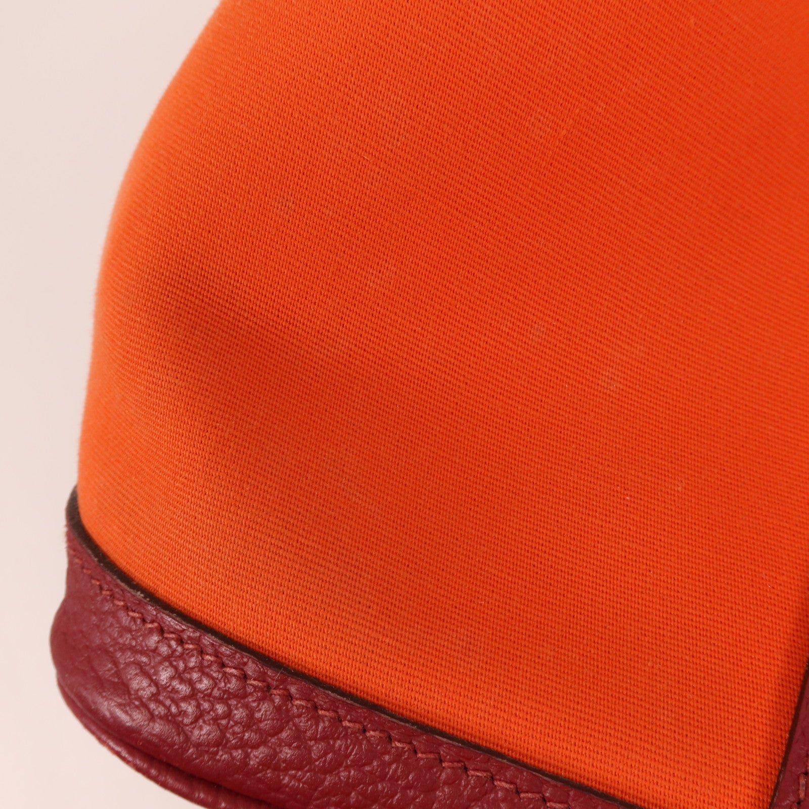 HERMES 帆布Garden Party PM銀扣手挽袋