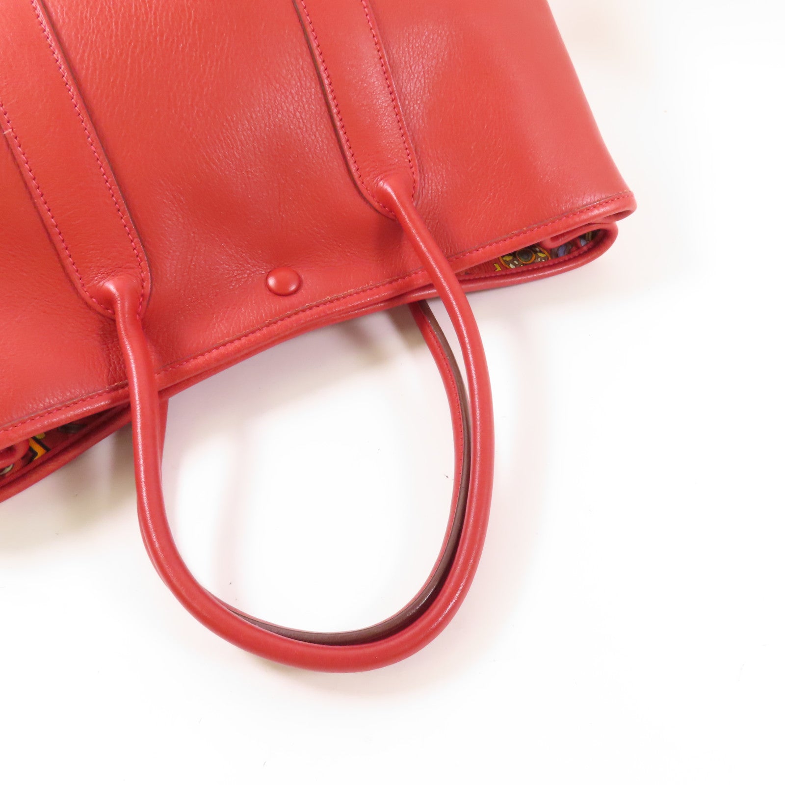 HERMES 皮革Twilly Garden Party TPM手挽袋Vermillon