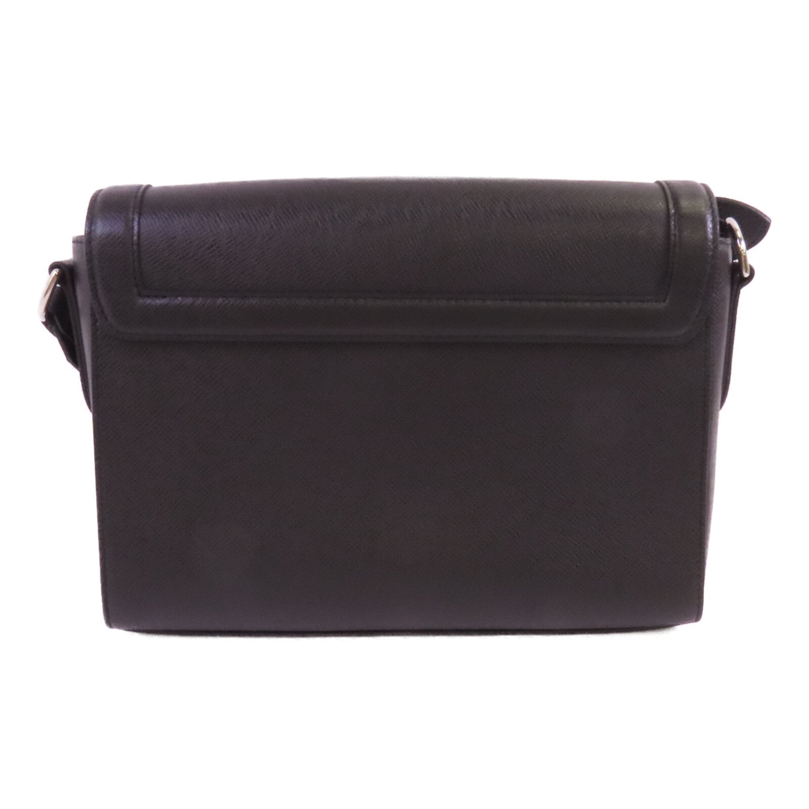 LOUIS VUITTON Taiga New Flap Messenger Bag銀扣肩背袋