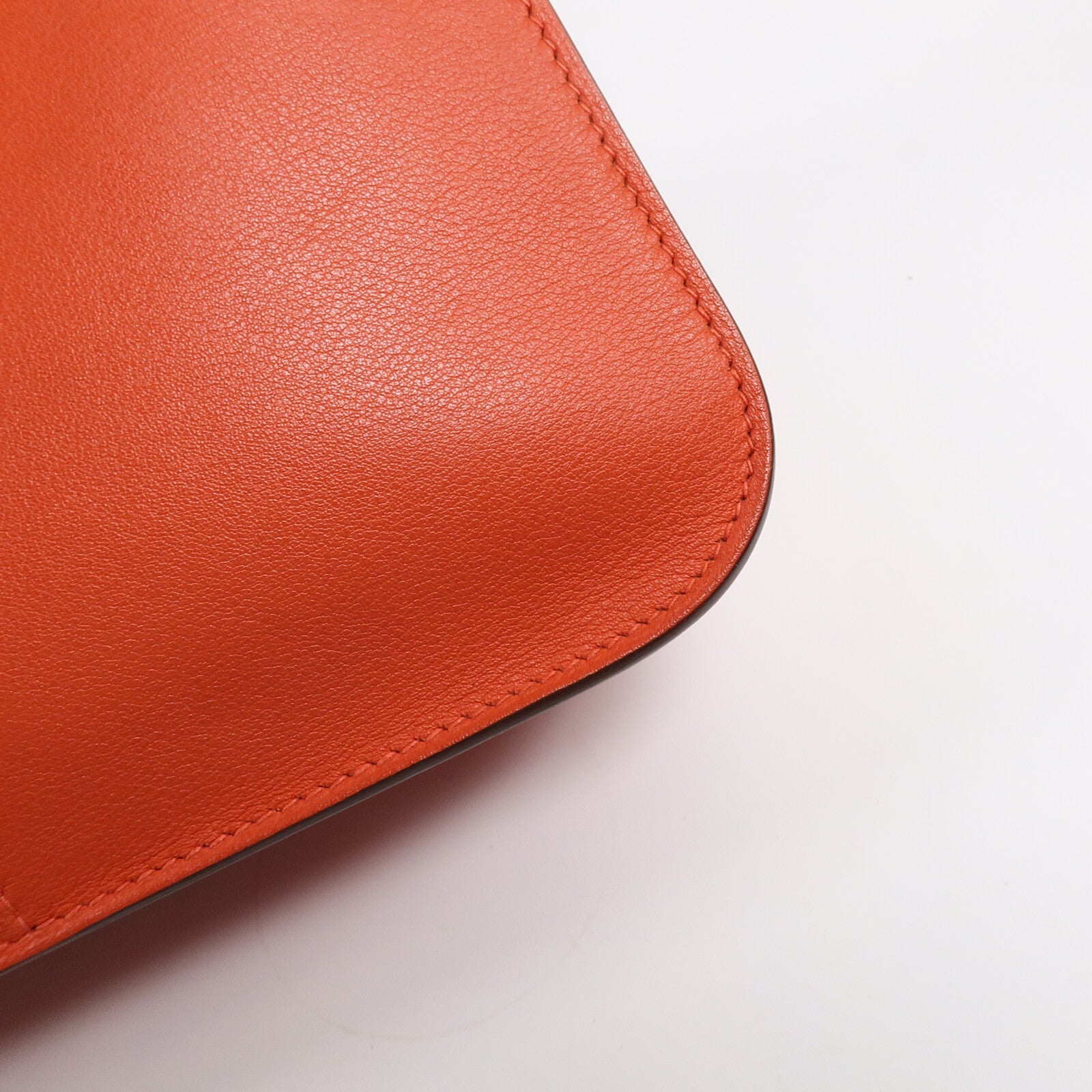 HERMES Swift皮革Mini Halzan手挽肩背兩用袋Rouge Tomate