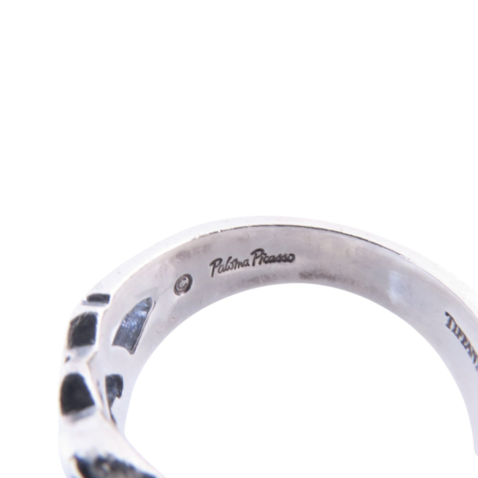 TIFFANY＆CO 925純銀Loving Heart Silver Ring戒指US#7.5