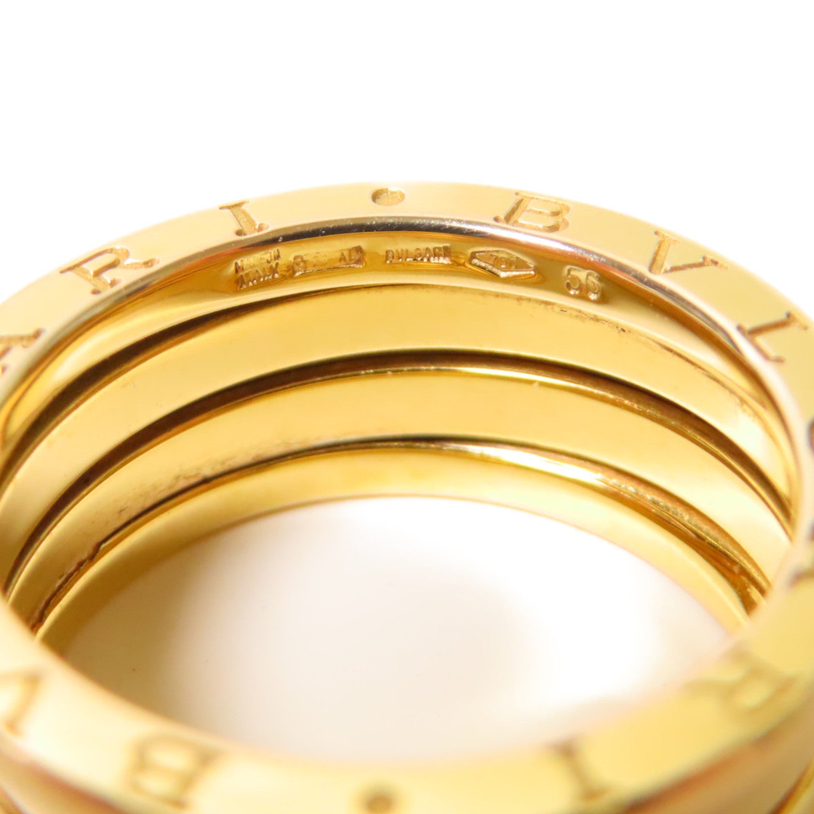 BVLGARI 18K黃金B-zero1戒指US#/BVLGARI#56