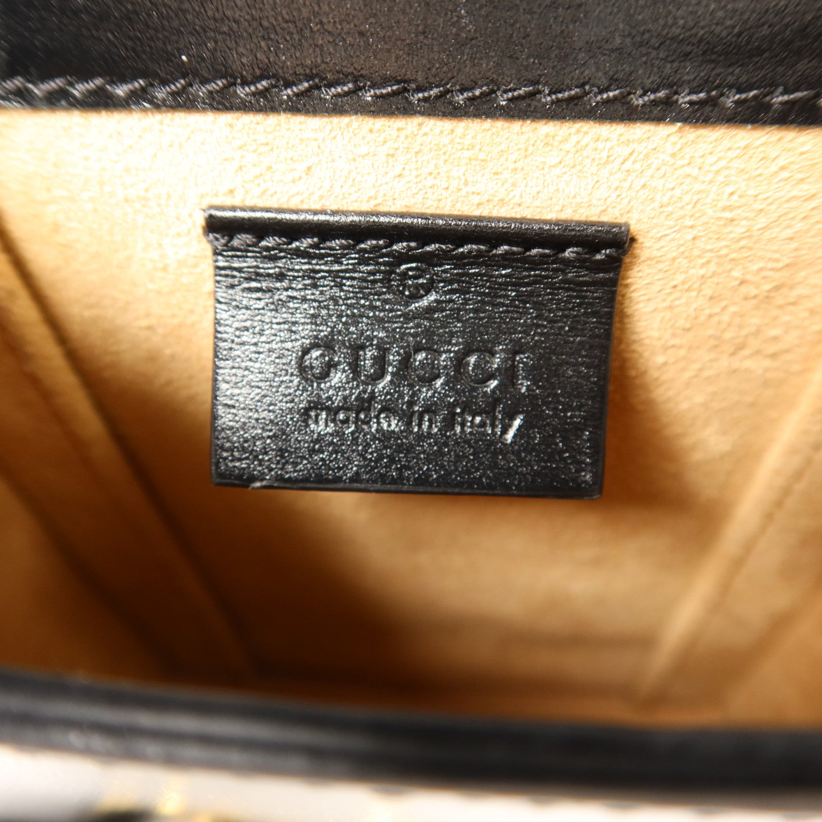 GUCCI 牛皮皮革Horsebit 1955 Mini金扣肩背袋