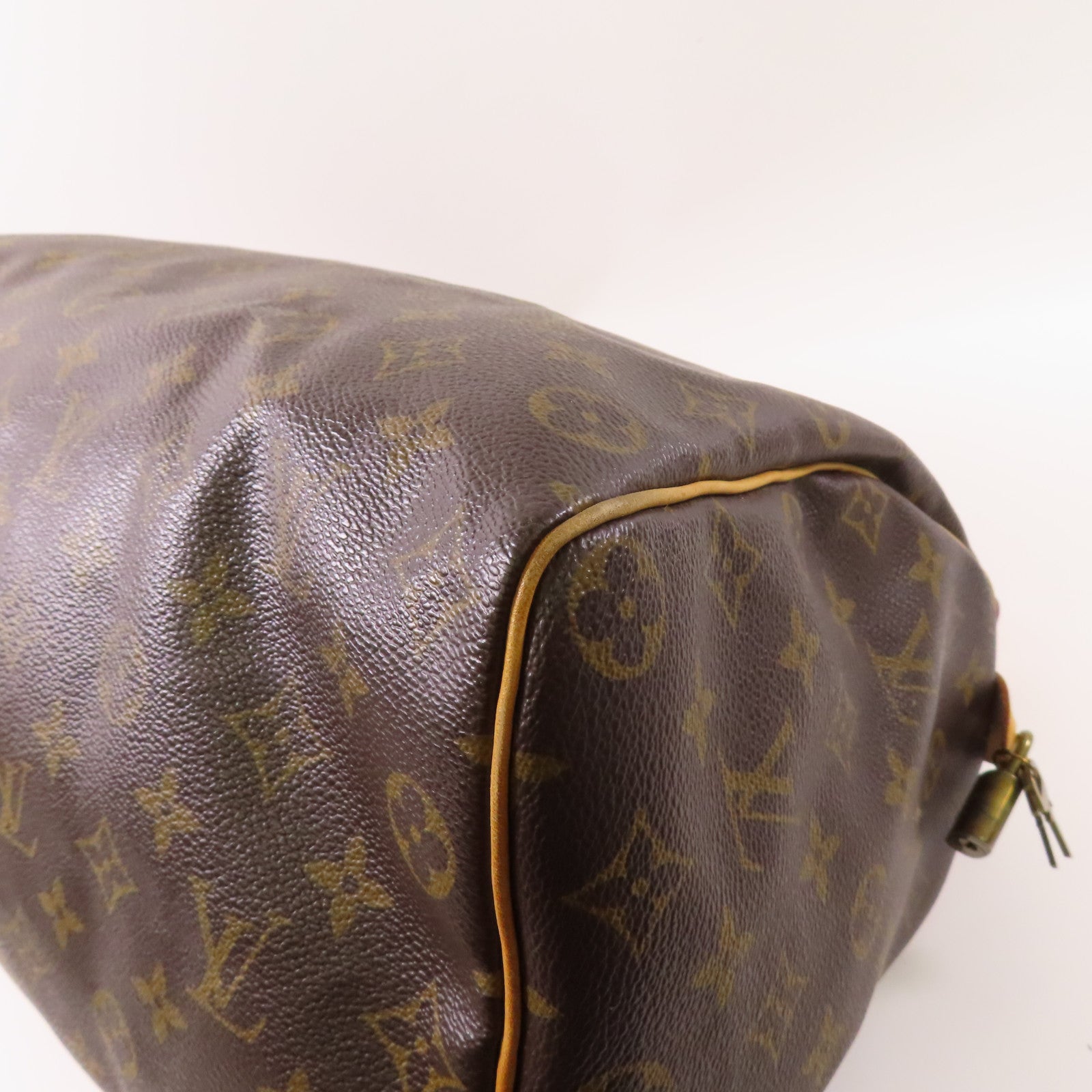 LOUIS VUITTON Monogram Speedy 35金扣手挽袋