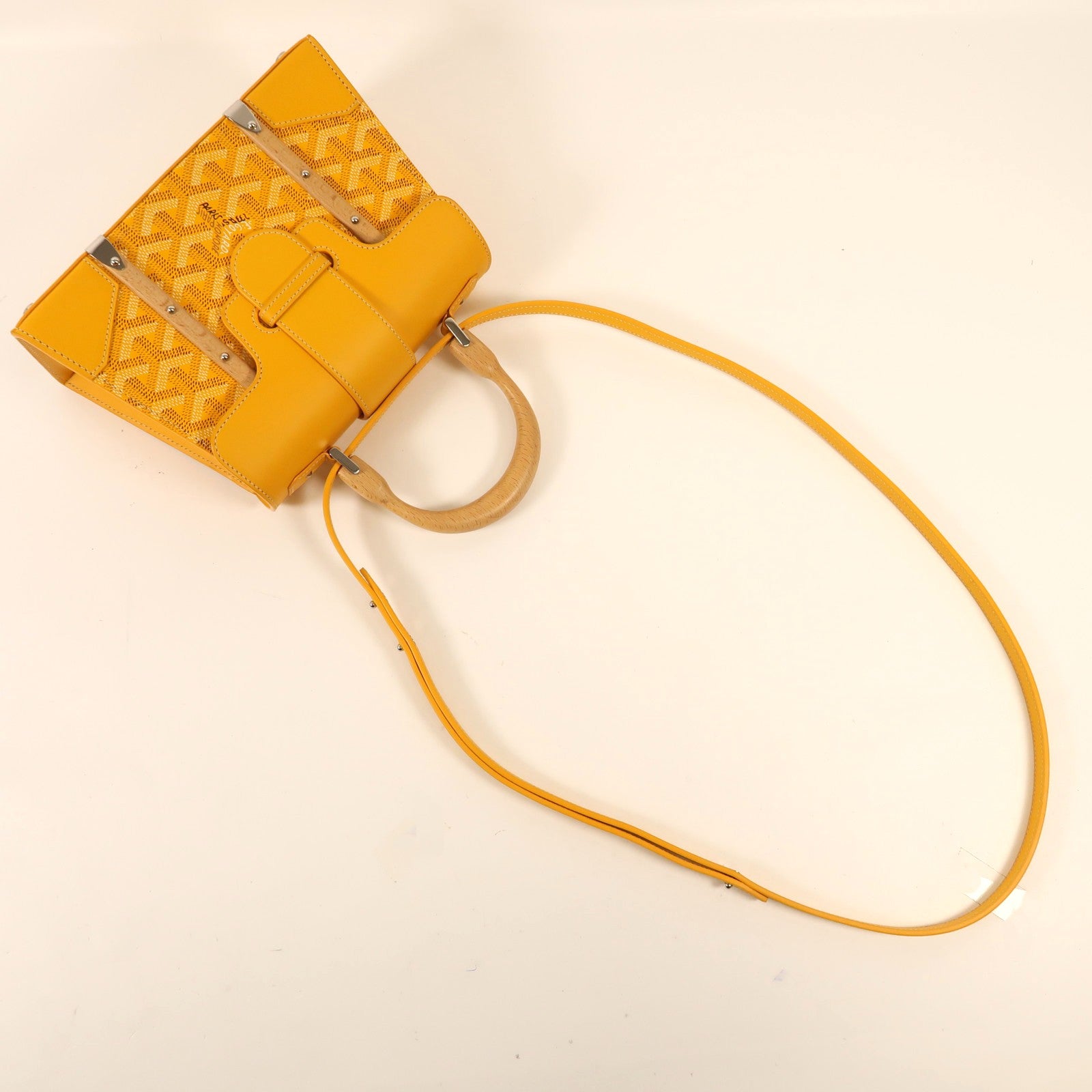 GOYARD 牛皮皮革Saigon Souple Mini Bag銀扣手挽肩背兩用袋