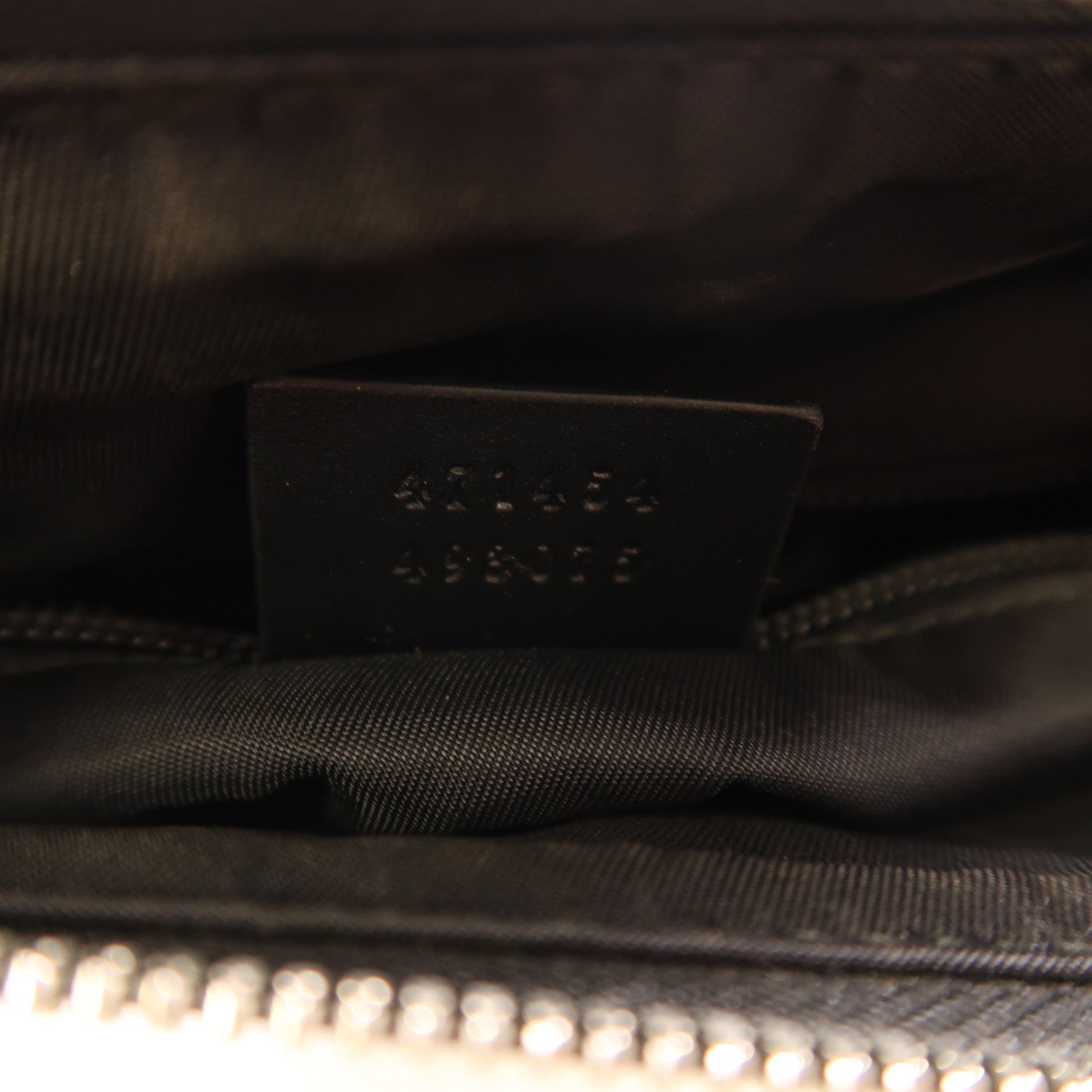GUCCI 塗層帆布Shoulder Bag銀扣肩背袋