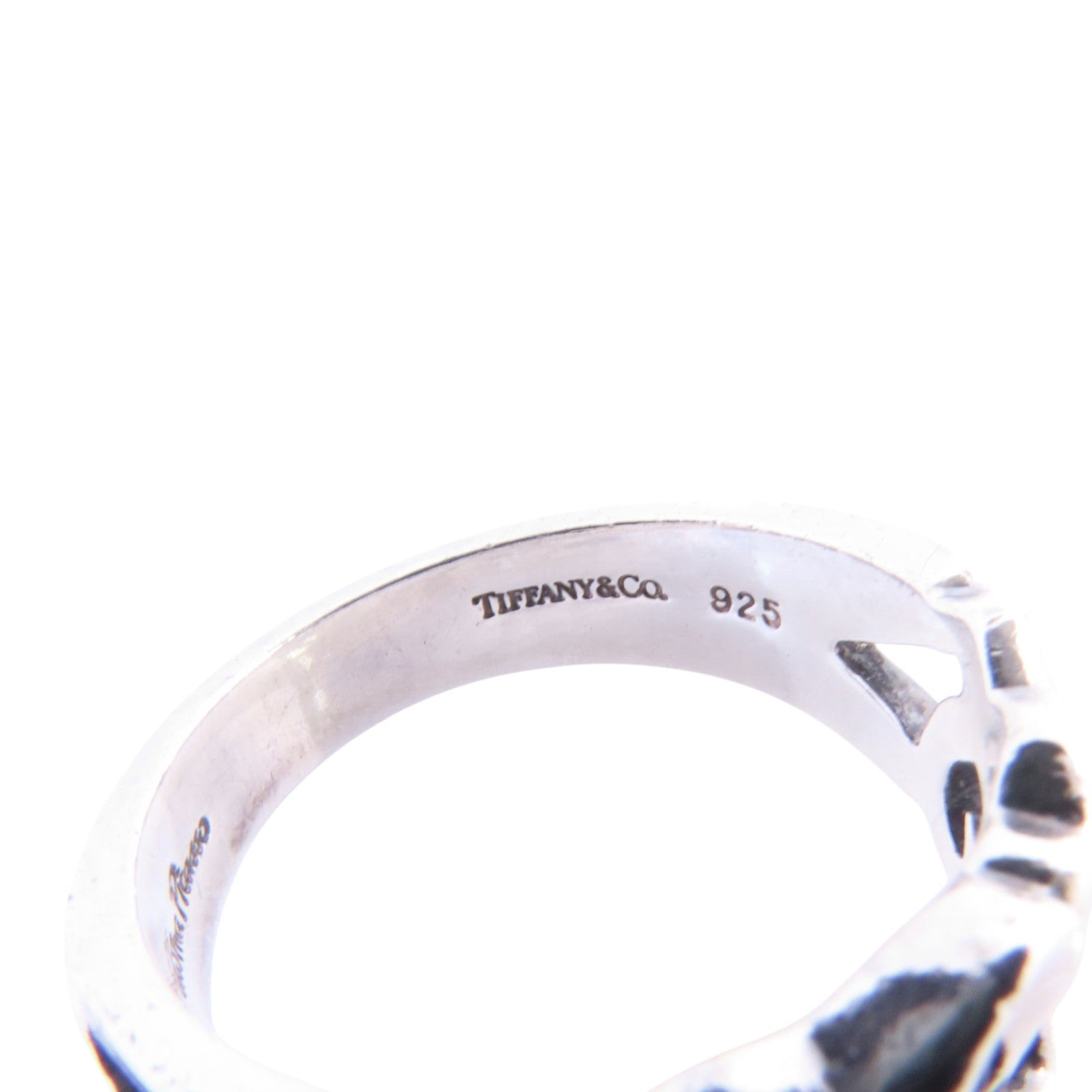 TIFFANY＆CO 925純銀Loving Heart Silver Ring戒指US#7.5