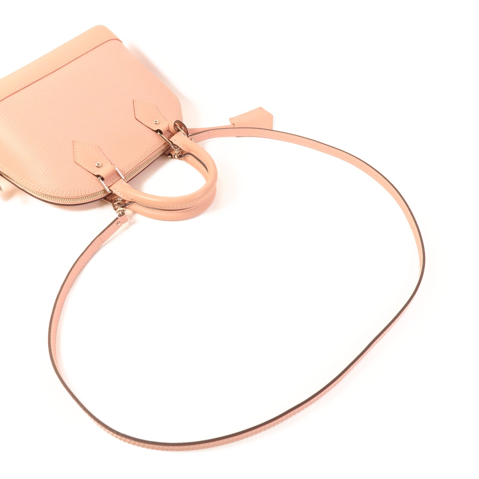 LOUIS VUITTON Epi Alma BB銀扣手挽肩背兩用袋