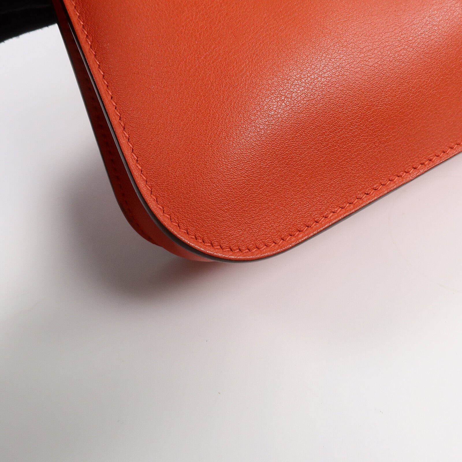 HERMES Swift皮革Mini Halzan手挽肩背兩用袋Rouge Tomate