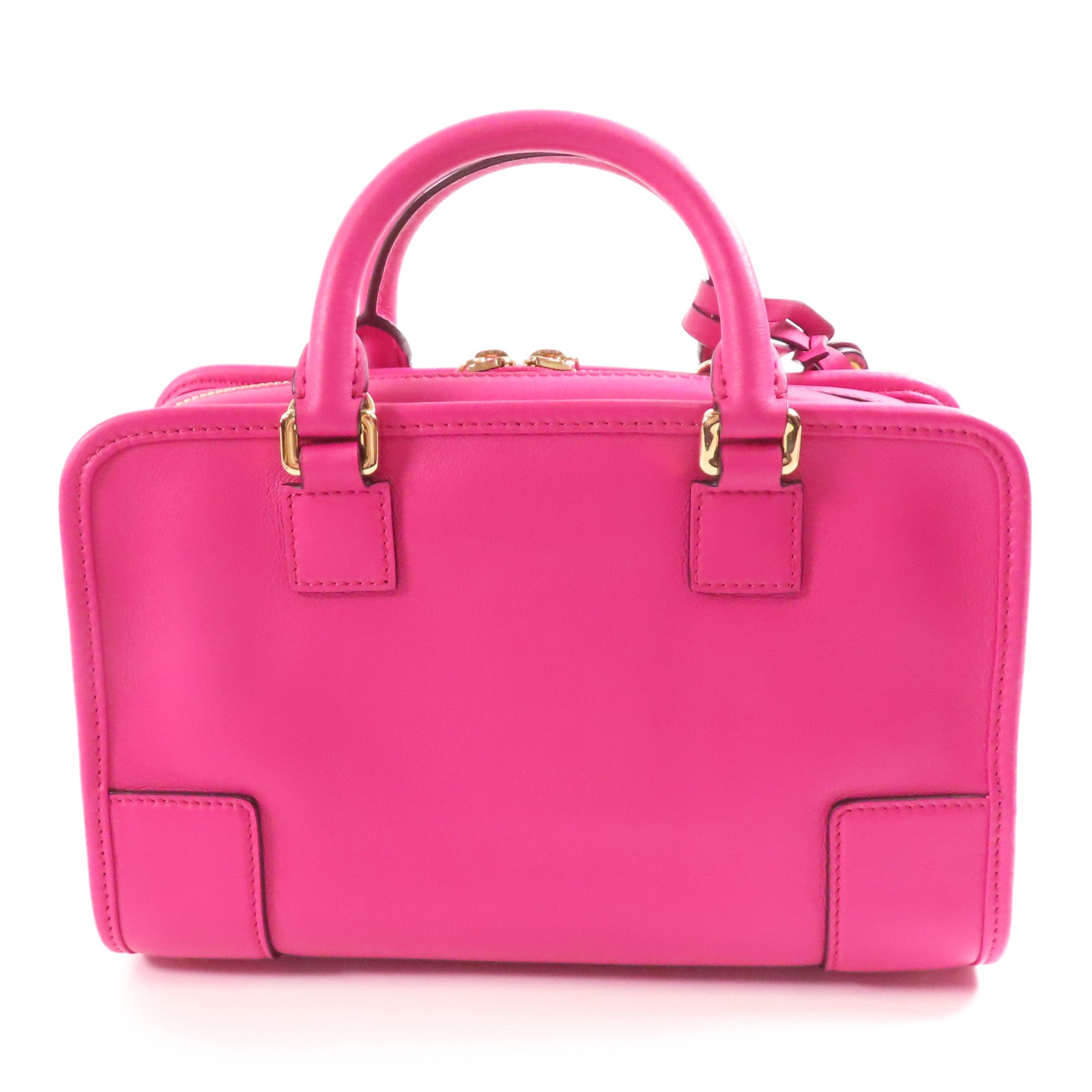 LOEWE 牛皮皮革Amazona金扣手挽肩背兩用袋