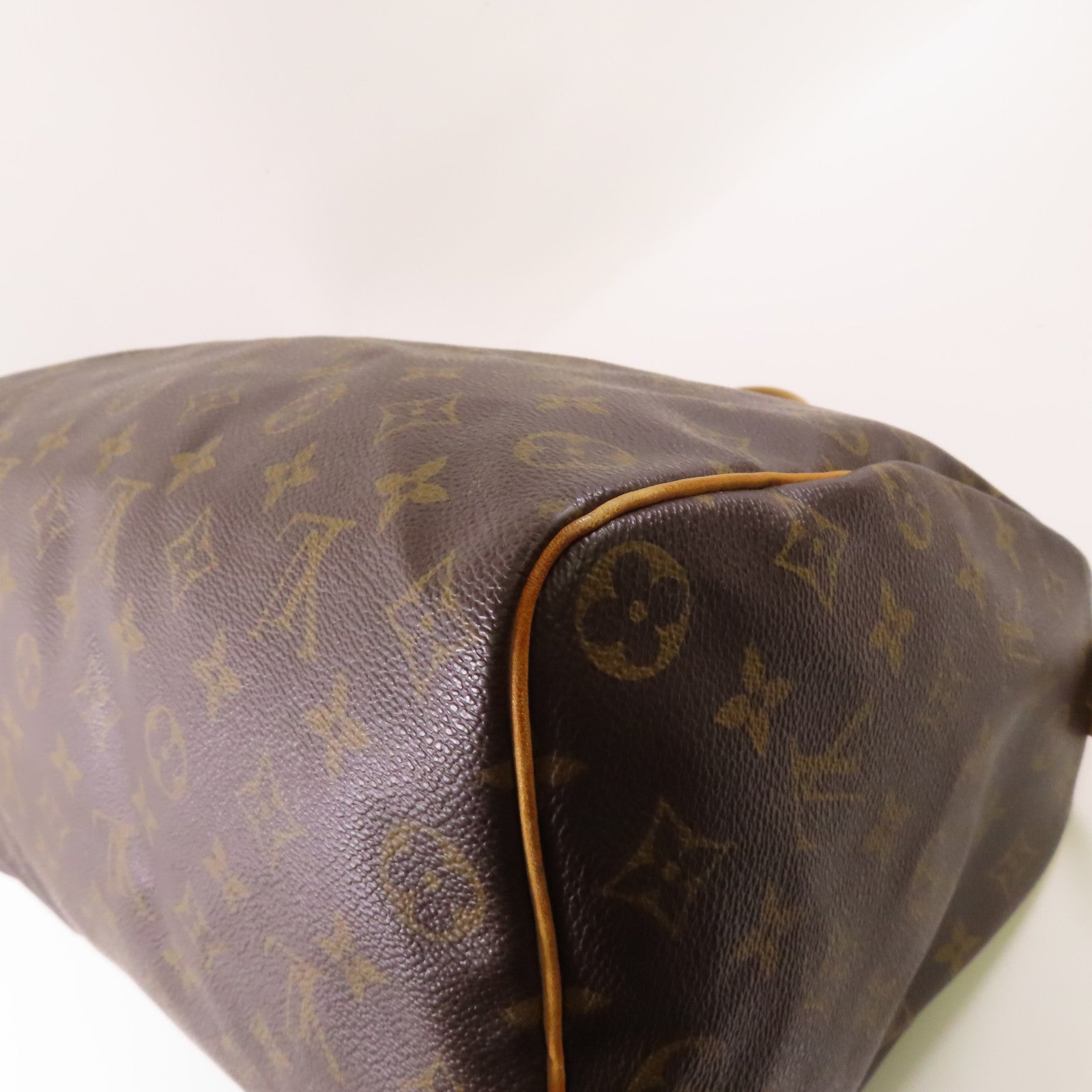 LOUIS VUITTON Monogram Speedy 35金扣手挽袋