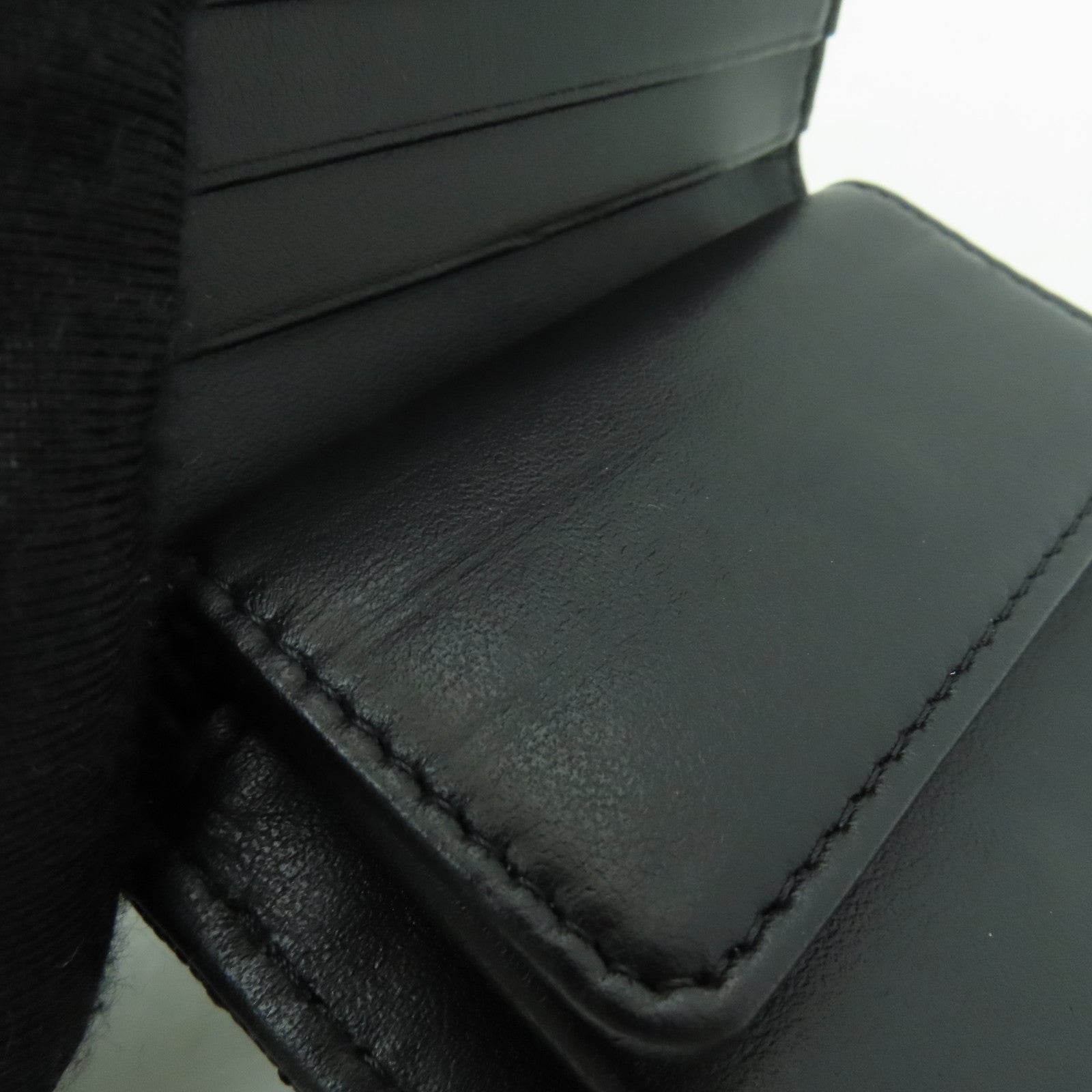 CHANEL 菱格Caviar皮革Wallet金扣錢包黒色