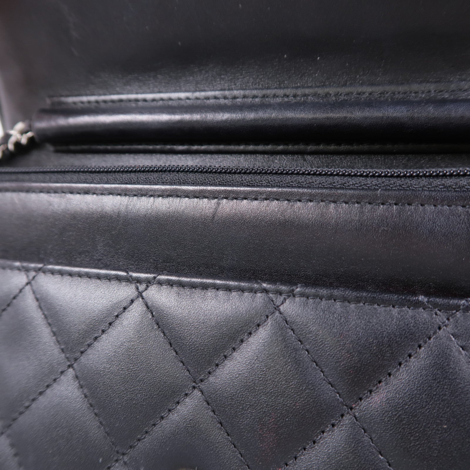 CHANEL【激減優惠】 牛皮皮革Cambon Wallet On Chain銀扣鏈帶肩背袋
