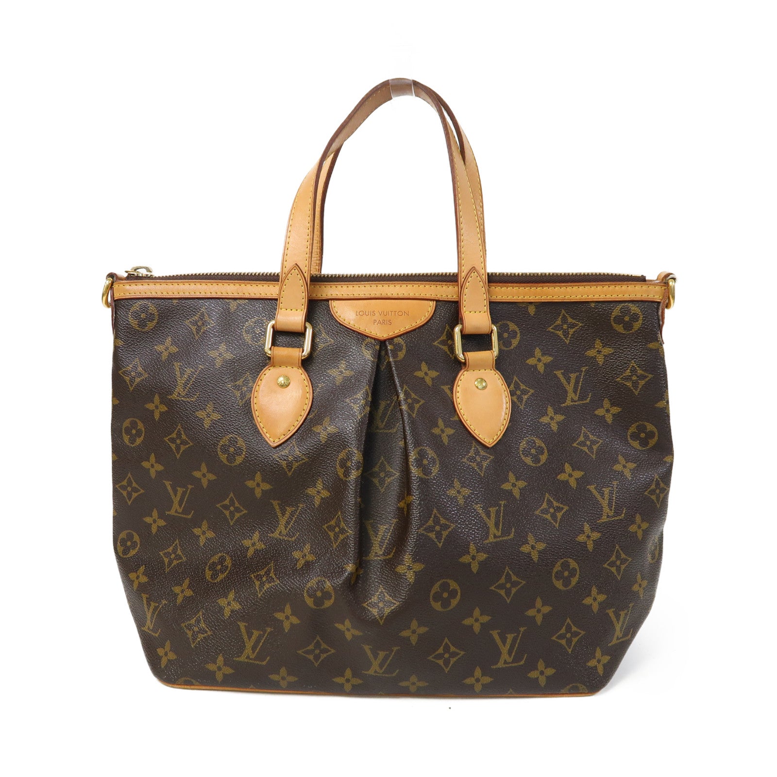 LOUIS VUITTON 【激減優惠】Monogram Palermo PM金扣手挽肩背兩用袋啡色