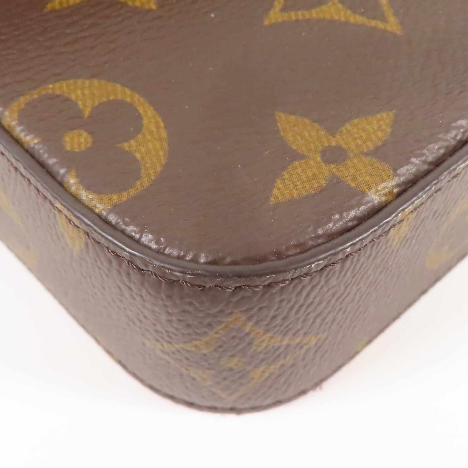 LOUIS VUITTON LV GHW Felicie Strap & Go Shoulder Bag M80091 Monogram Brown/Green